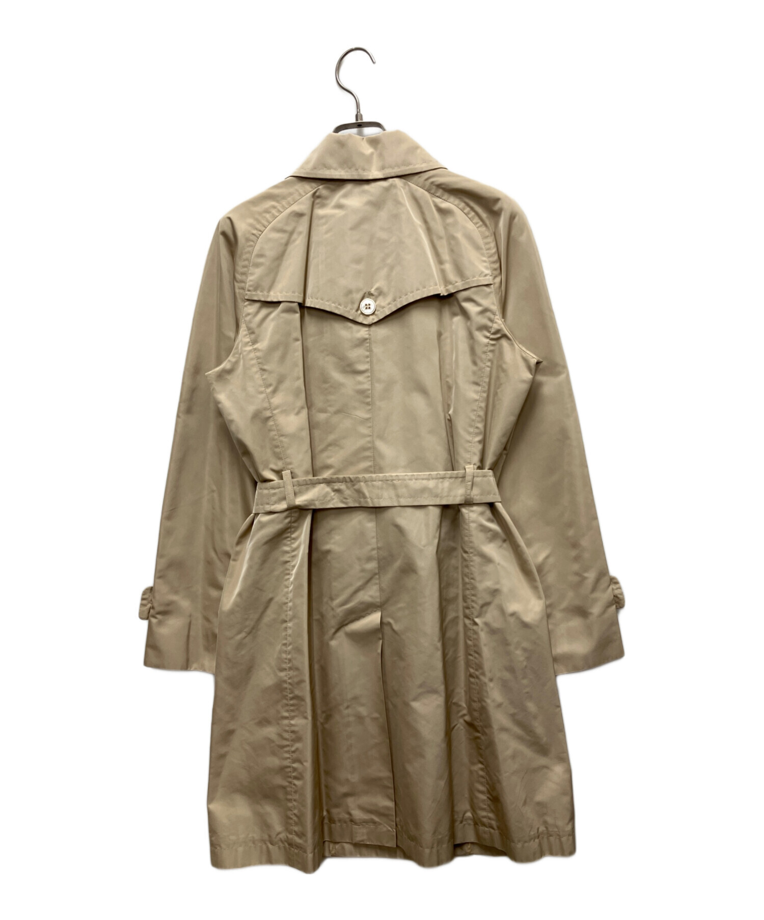 良品 マックスマーラ 春秋 トレンチ風 ロングコート ベルト付き 薄手 40 中古・古着通販】MaxMara (マックスマーラ) シルク混トレンチ