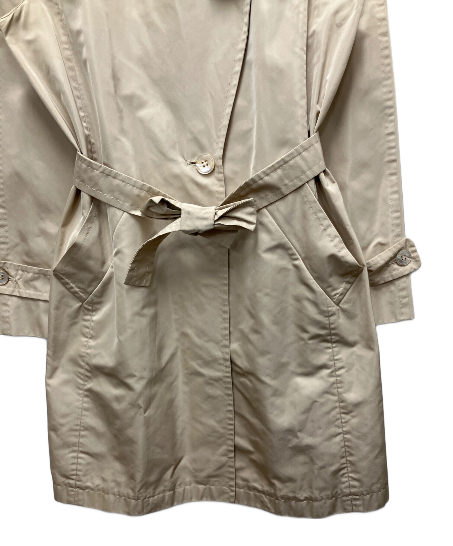 ★MaxMara★トレンチコート★美品★40サイズ★ 国内発【関税込】MAX MARA コットン ウール トレンチ コート