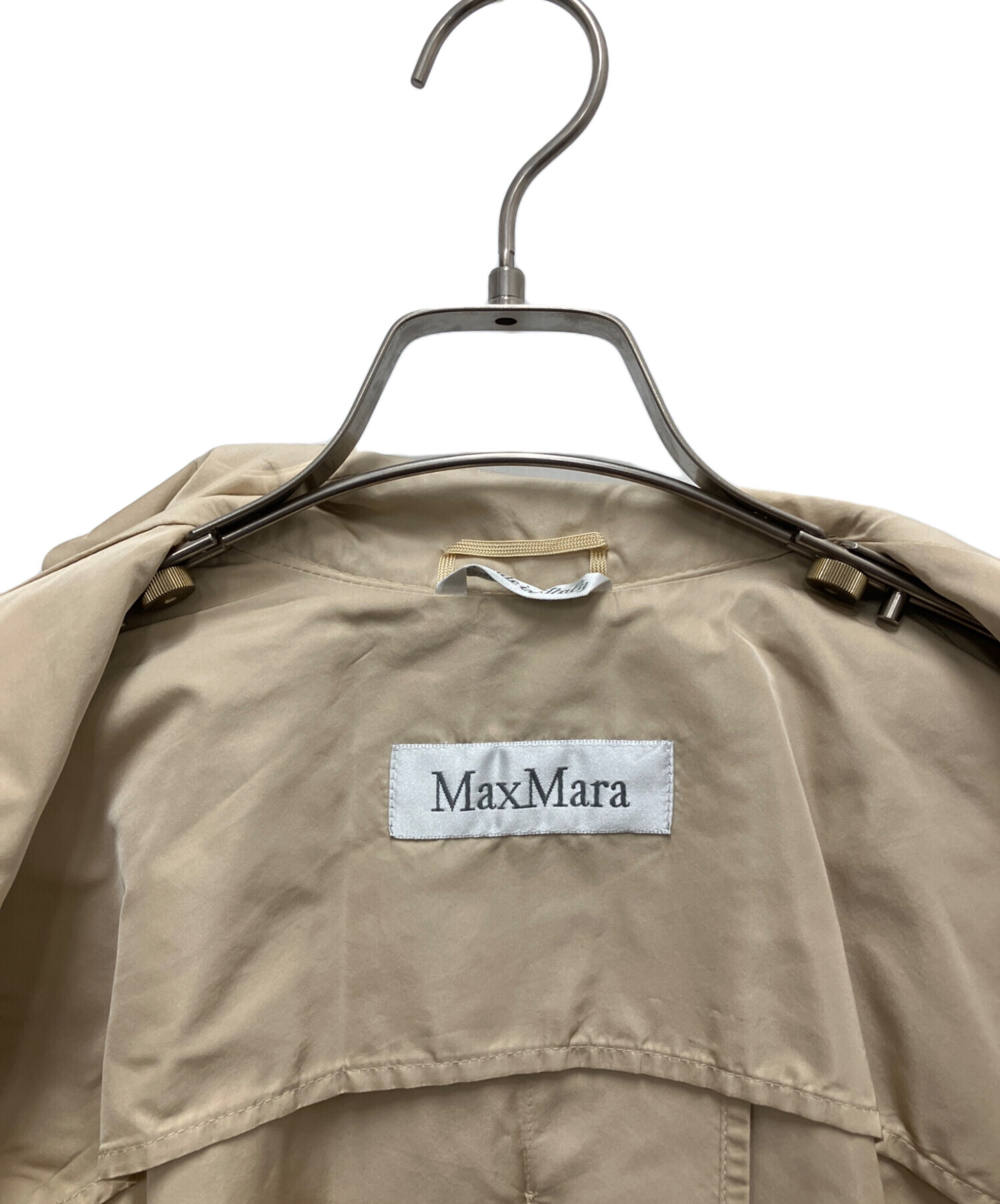 中古・古着通販】MaxMara (マックスマーラ) シルク混トレンチコート