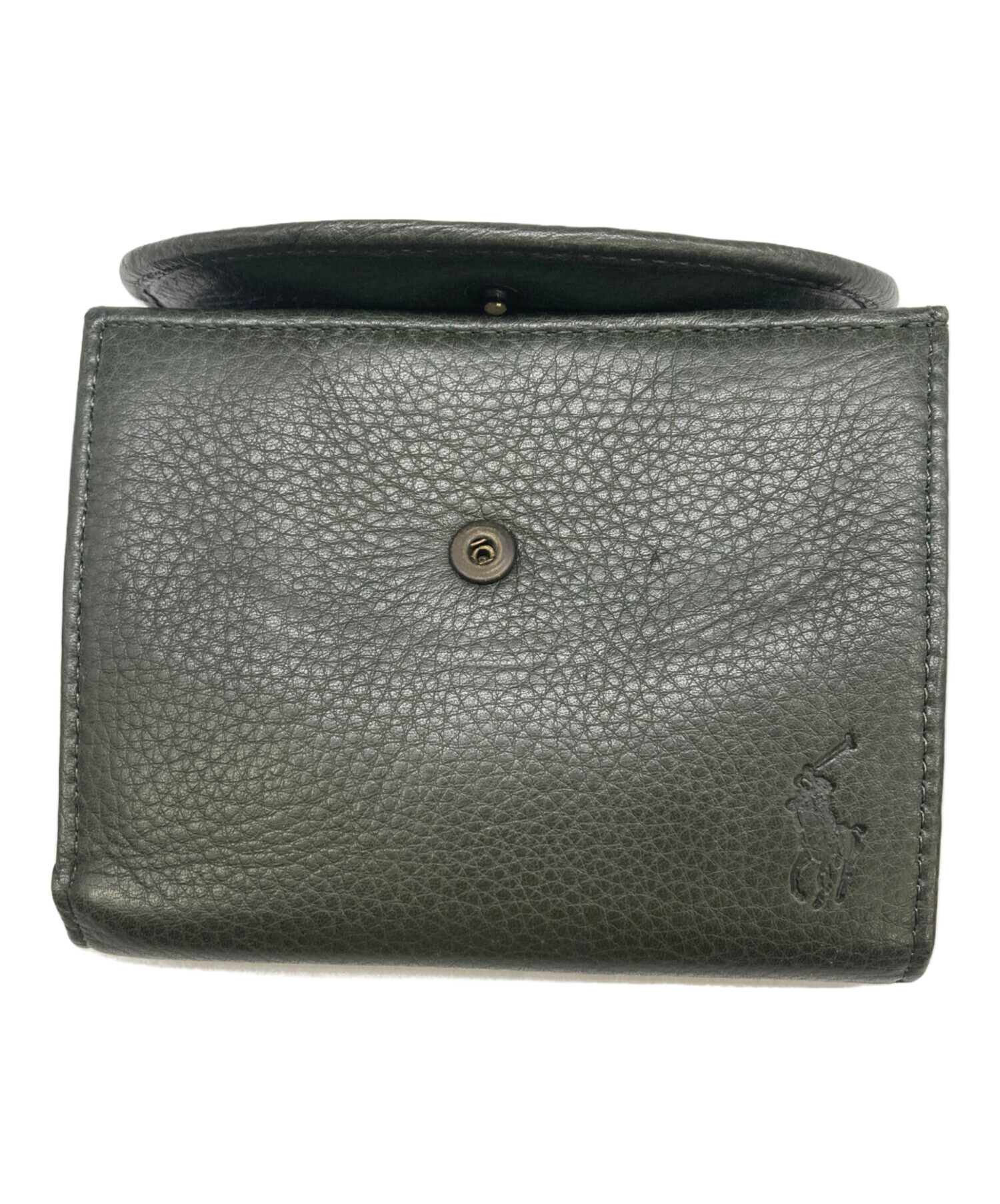 Polo Ralph Lauren 二つ折り財布 オリーブグリーン　新品未使用 中古・古着通販】POLO RALPH LAUREN (ポロ・ラルフローレン) 3つ折り