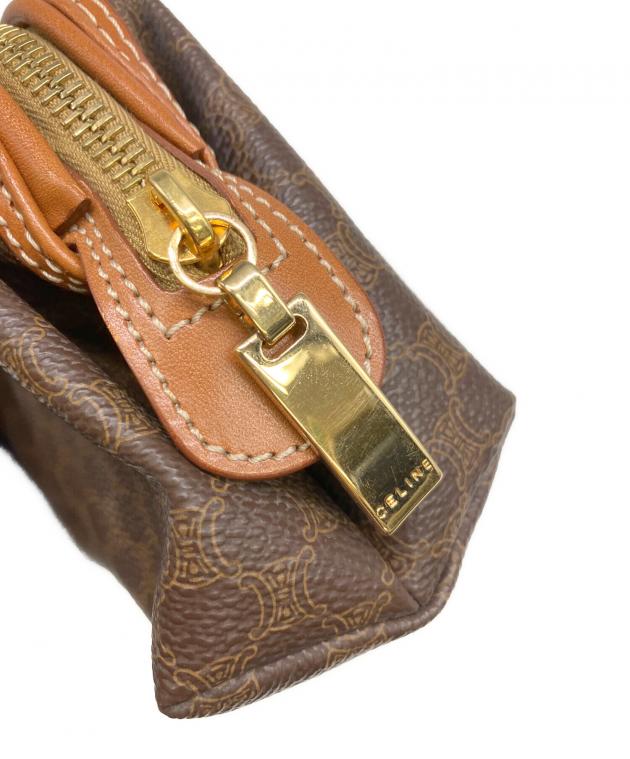 中古・古着通販】CELINE (セリーヌ) ポーチ マカダム柄 ブラウン