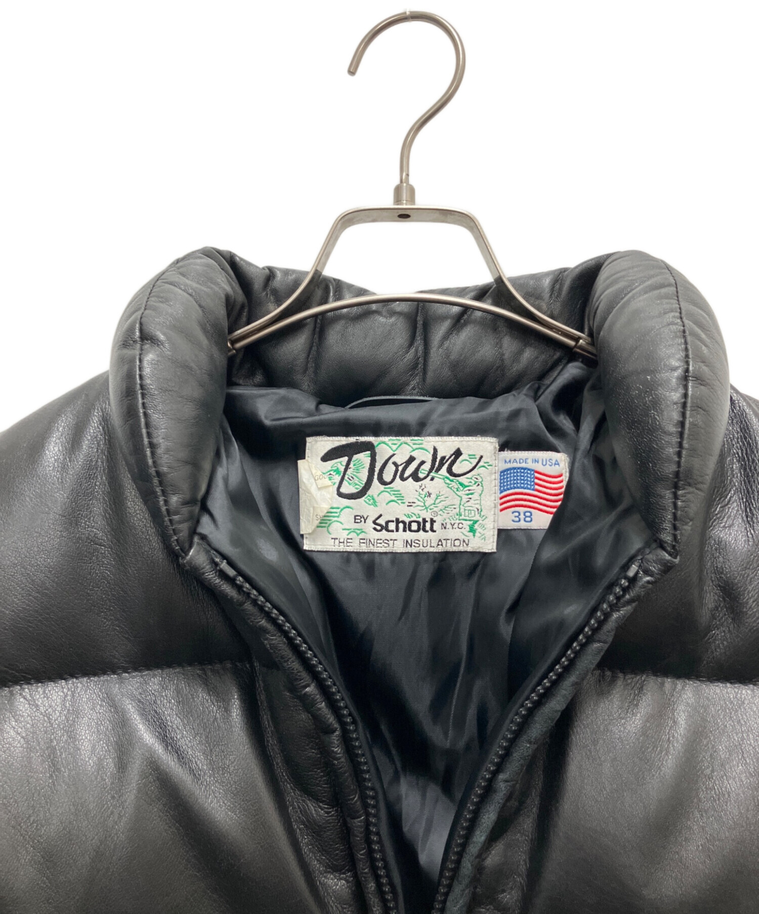 中古・古着通販】Schott (ショット) グースダウンジャケット ブラック 