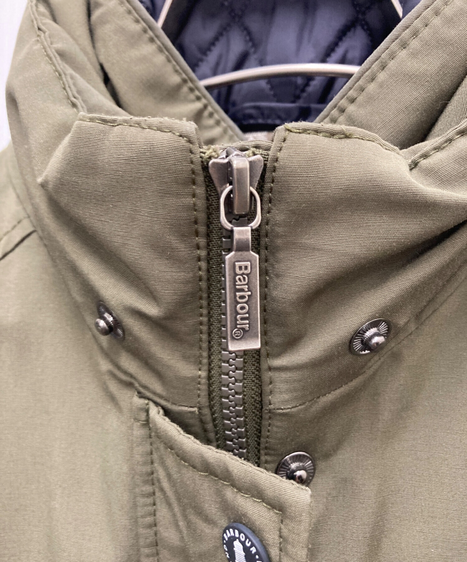 中古・古着通販】Barbour (バブアー) 中綿モッズコート カーキ サイズ