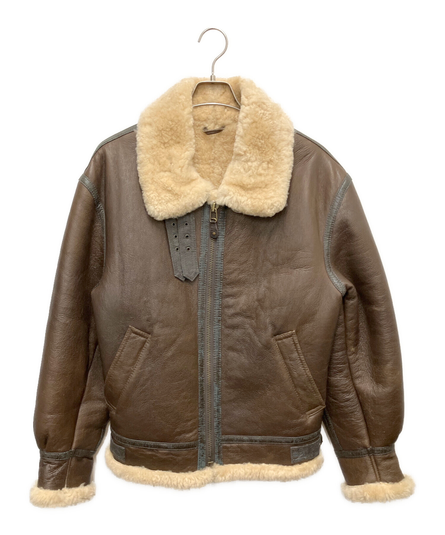 中古・古着通販】- (-) B-3 ムートンフライトジャケット ブラウン