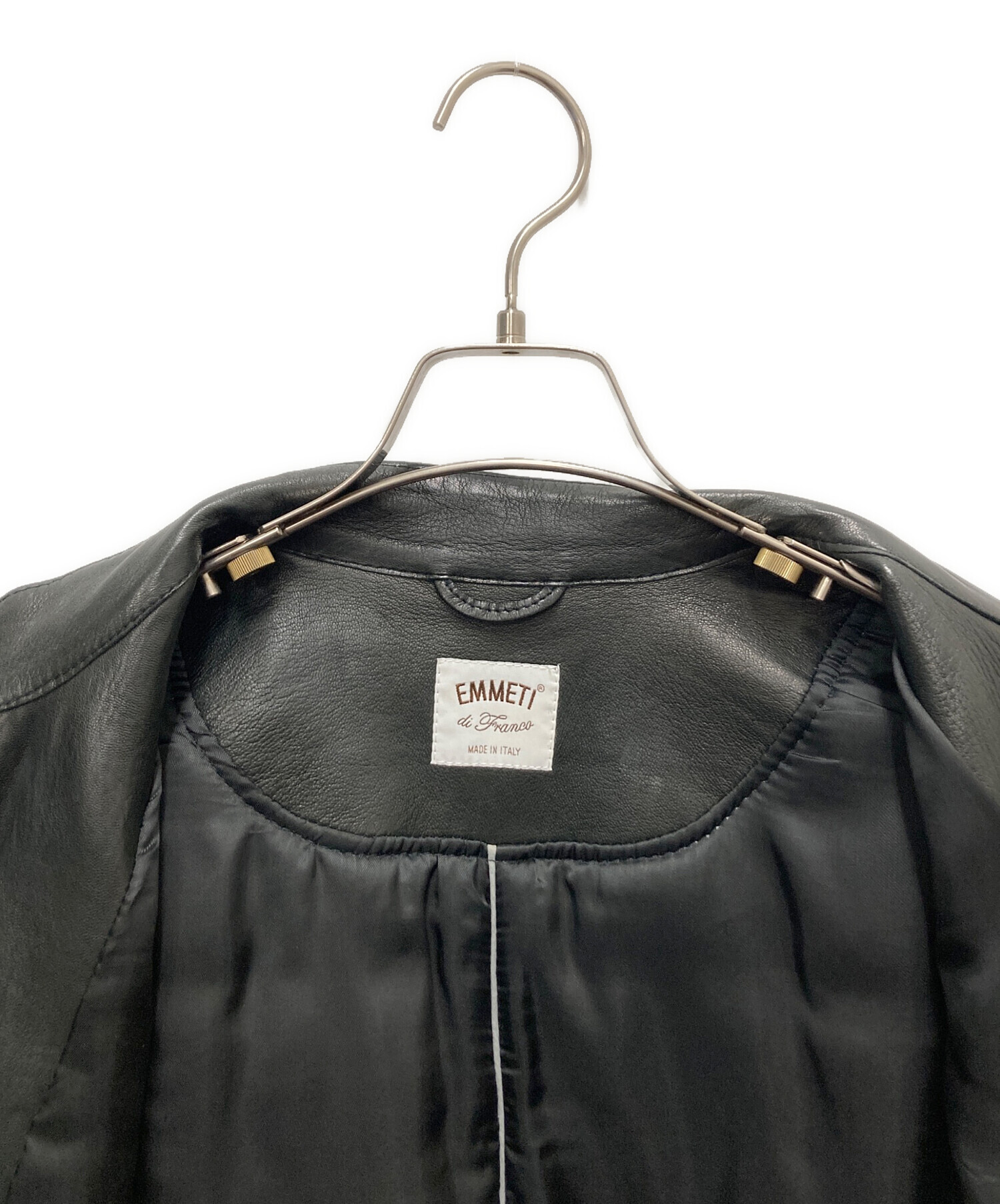 中古・古着通販】EMMETI (エンメティ) ラムレザーシングルライダース