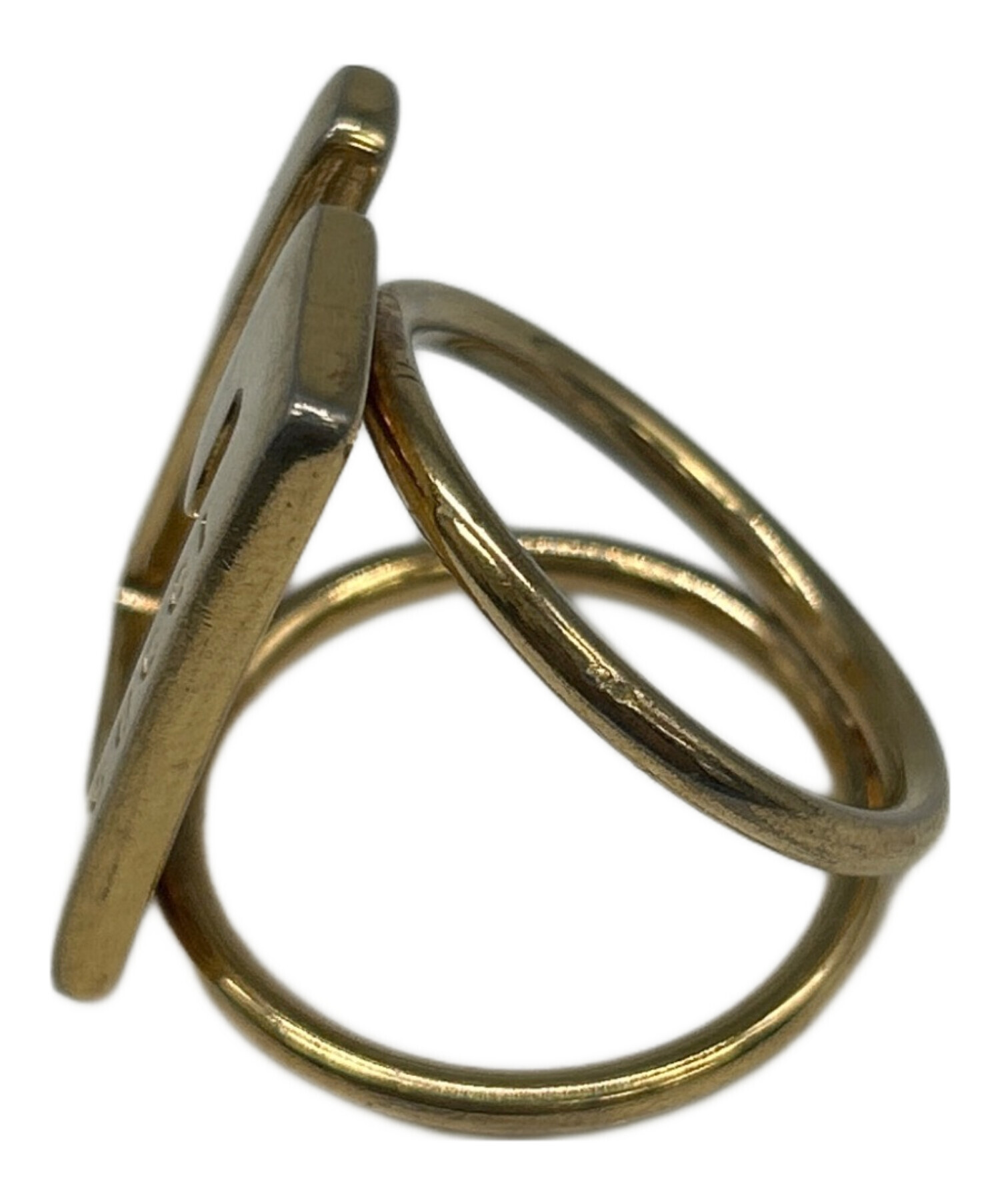 中古・古着通販】GUCCI (グッチ) スカーフリング ゴールド サイズ