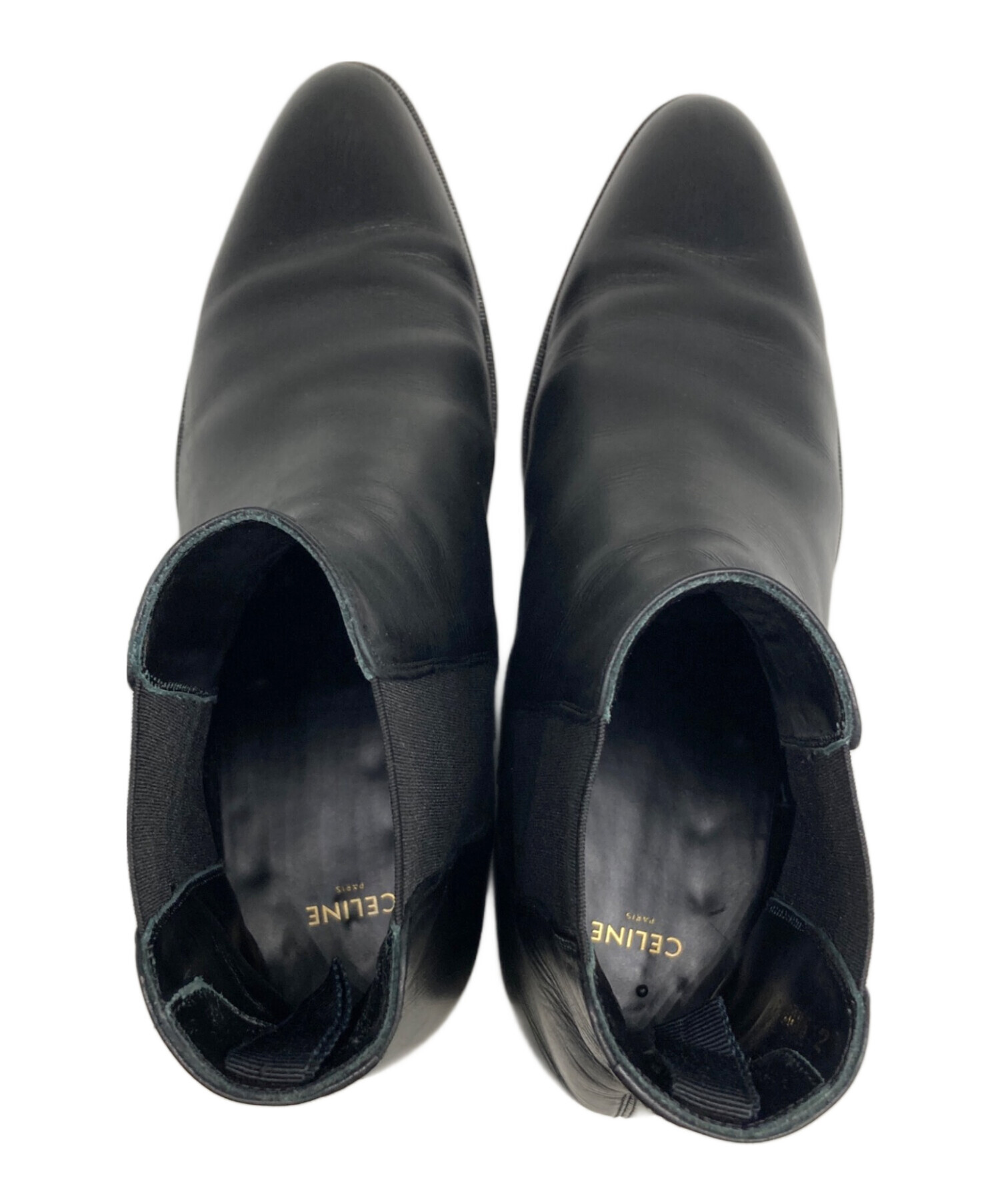 中古・古着通販】CELINE (セリーヌ) サイドゴアブーツ ブラック サイズ