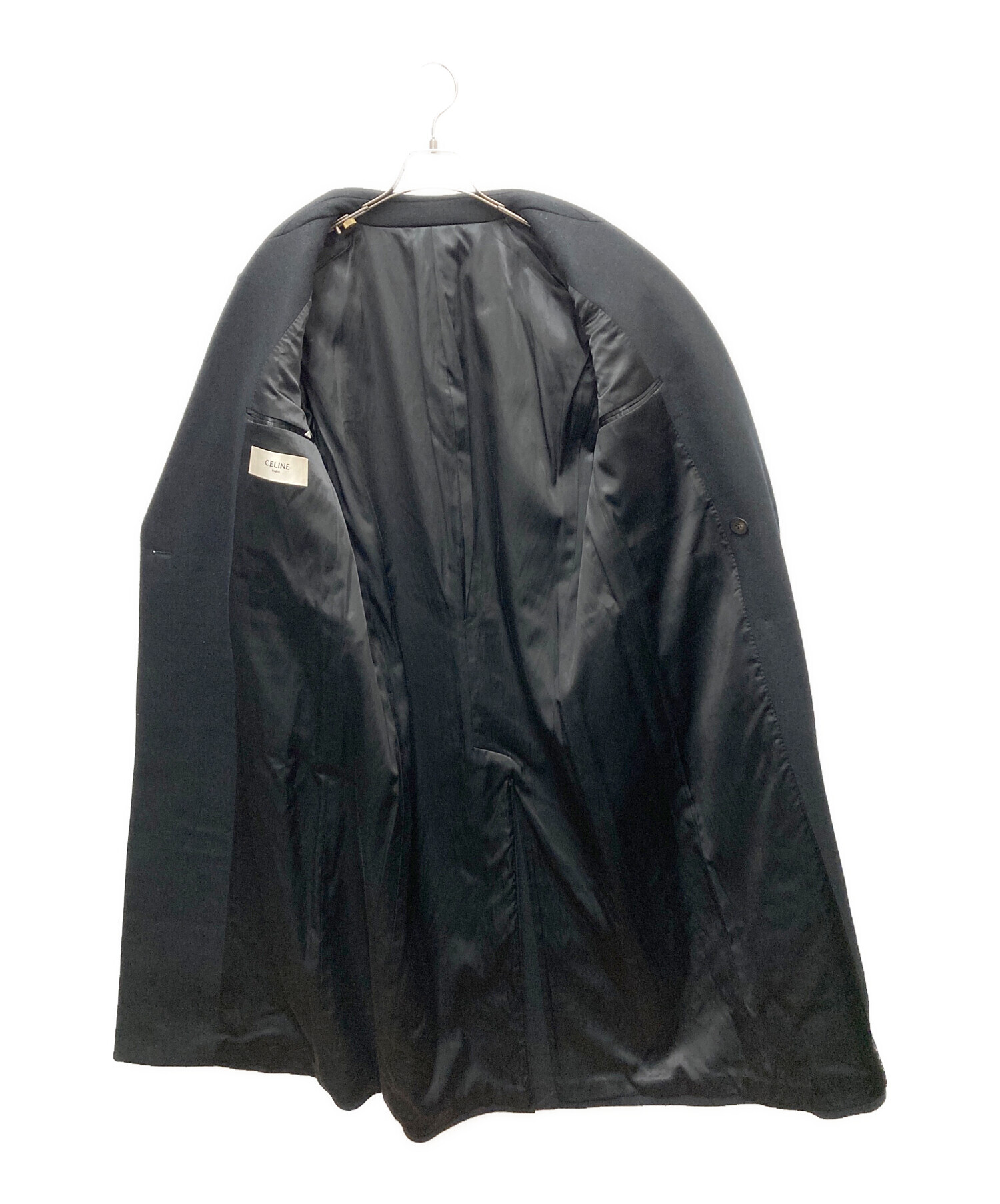 中古・古着通販】CELINE (セリーヌ) チェスターコート ブラック サイズ