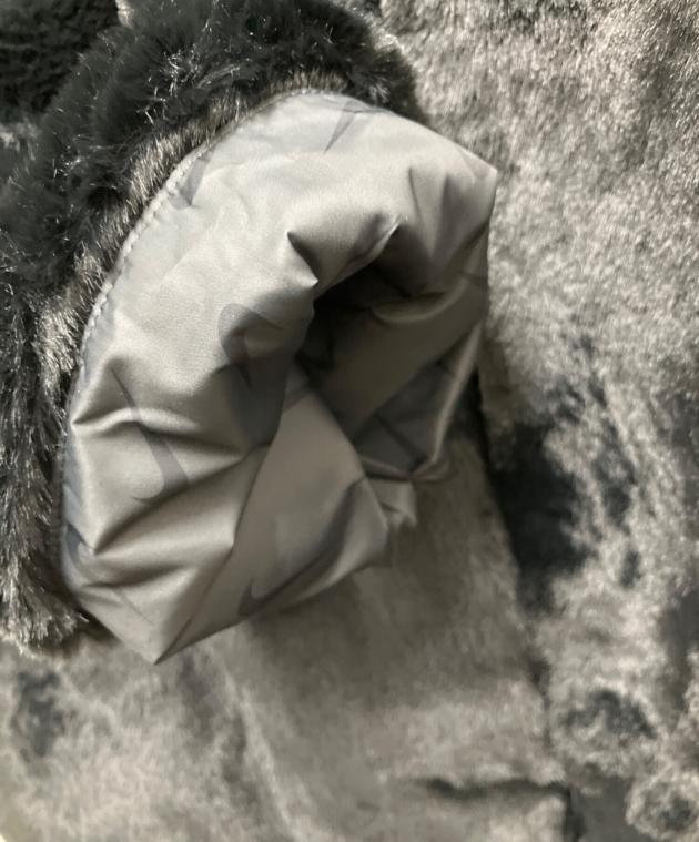 中古・古着通販】NIKE (ナイキ) フェイクファーコート ブラック サイズ