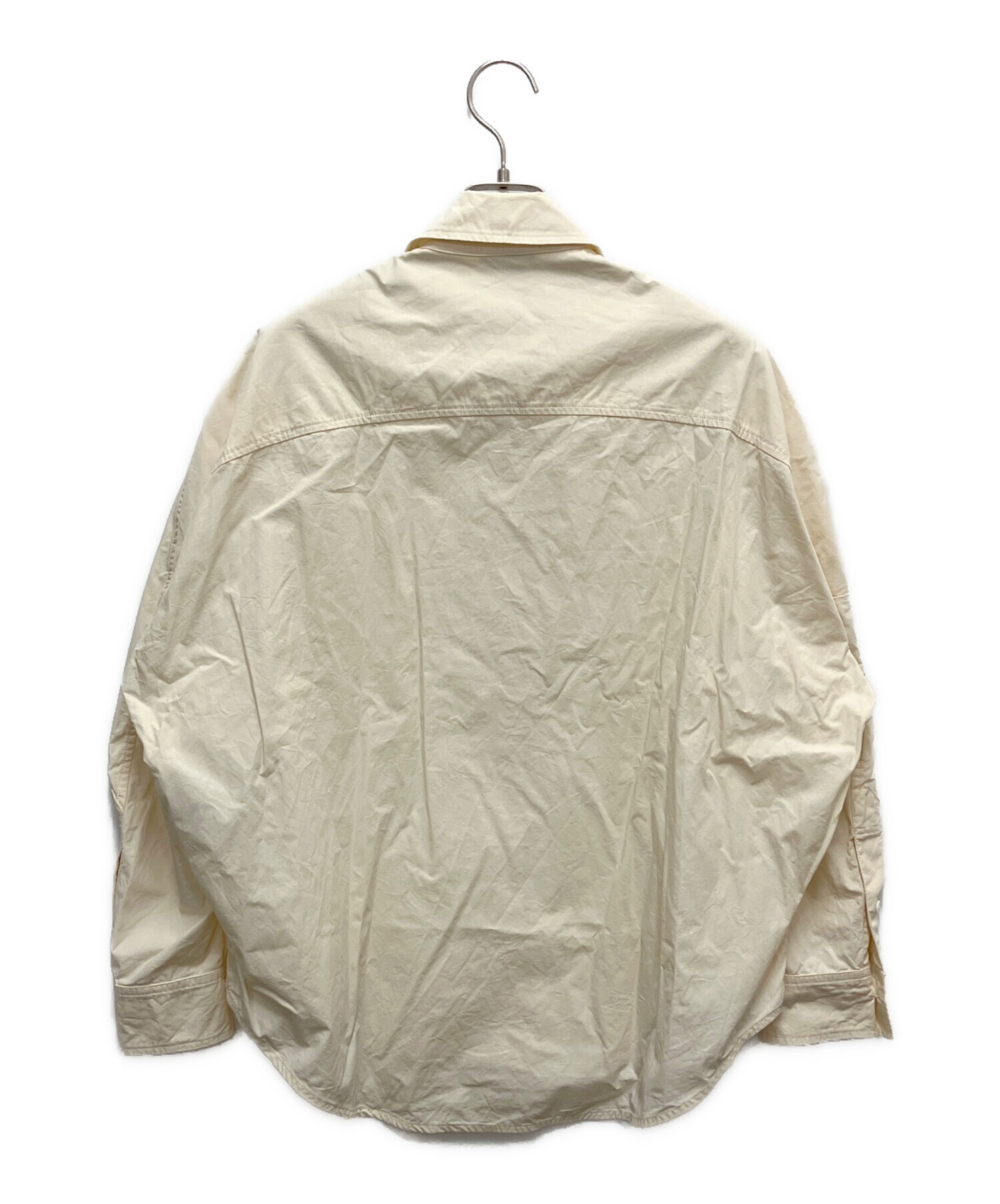 中古・古着通販】MONCLER (モンクレール) ジップアップシャツ ベージュ 