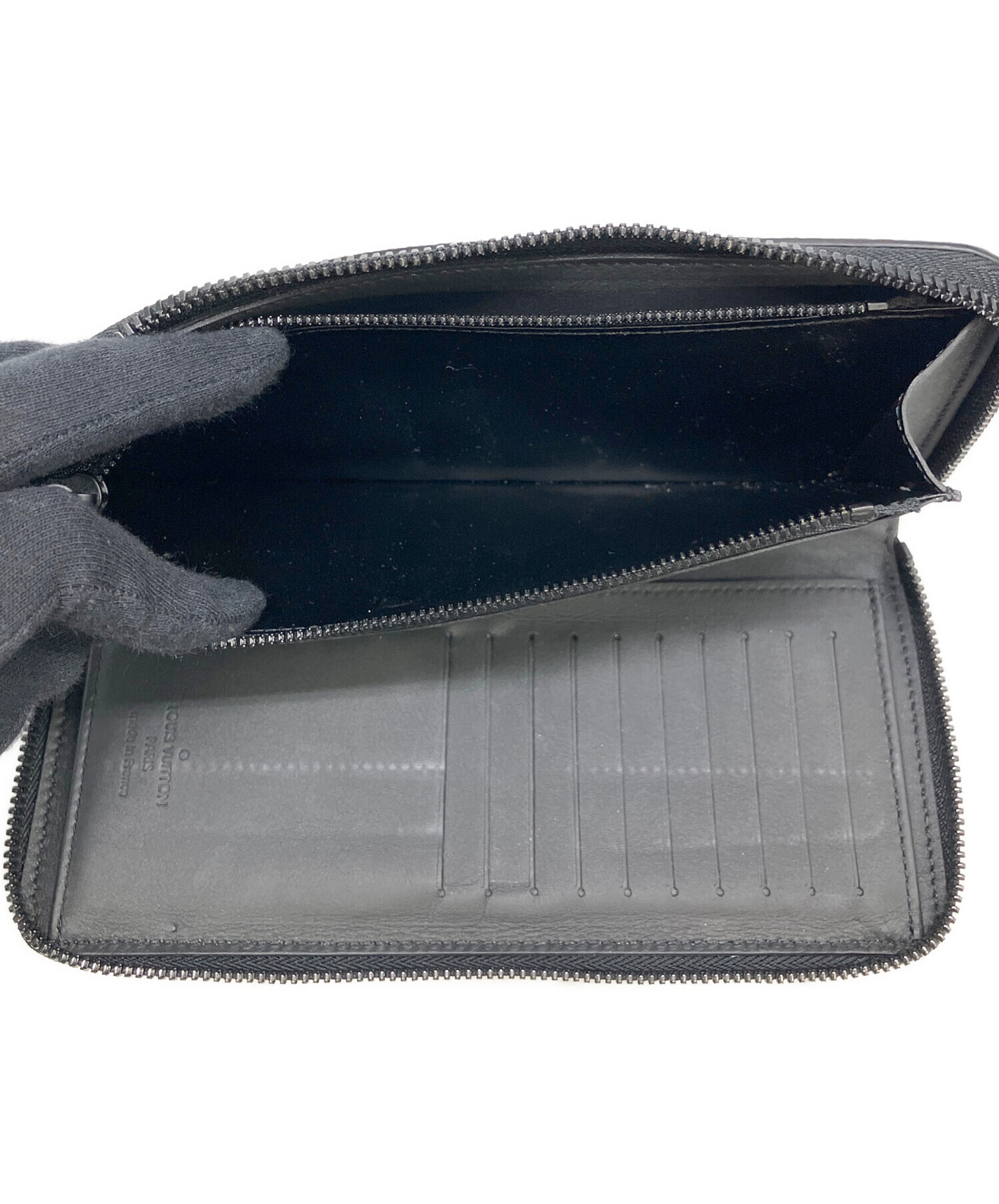 使用感少 ルイヴィトン アエログラム ジッピーウォレット ヴェルティカル 長財布 ジッピー・ウォレット ルイヴィトン 長財布 ジッピーウォレット ヴェル