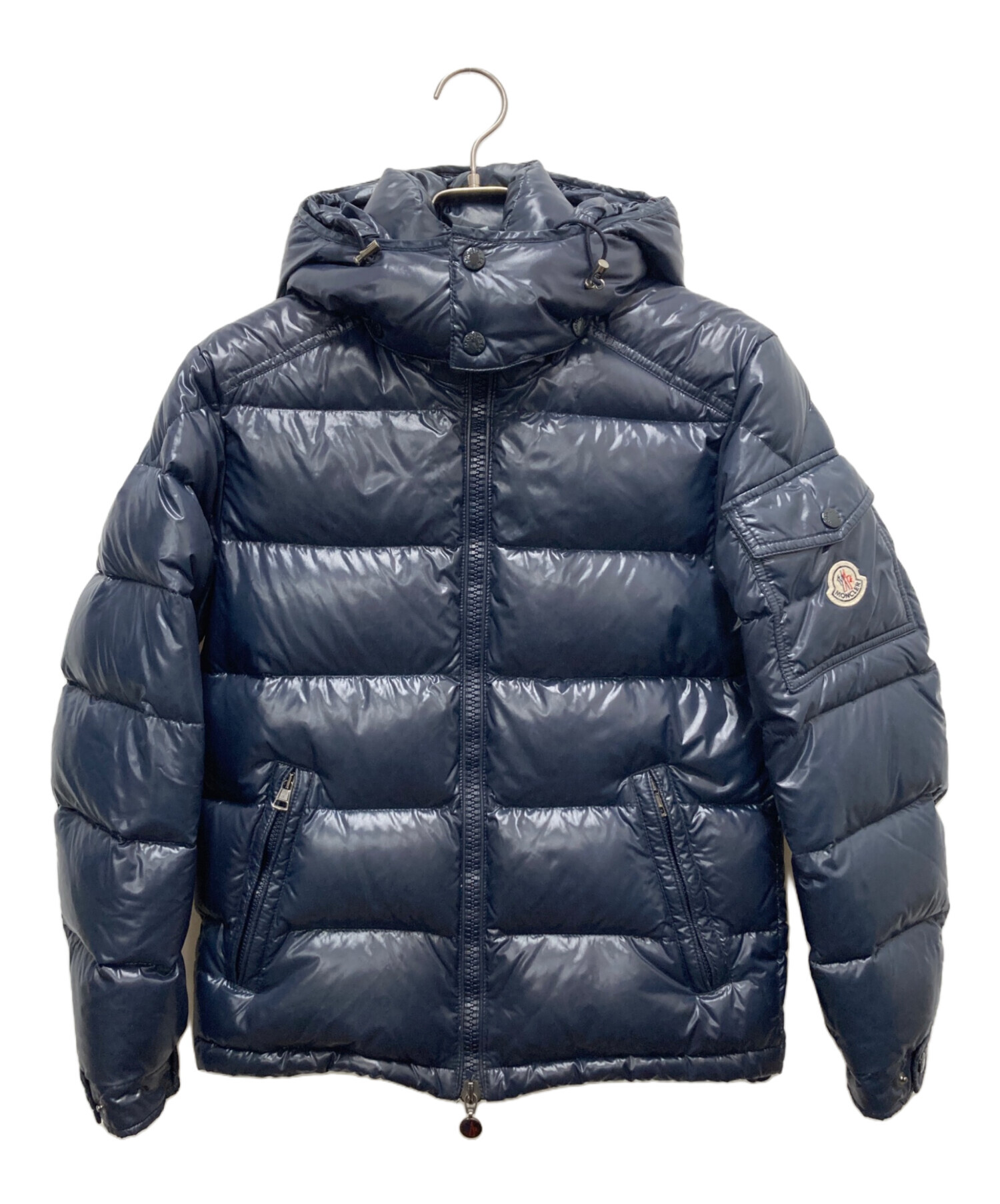 美品・MONCLER・モンクレール・ダウンジャケット・ネイビー・サイズ3・M相当 中古・古着通販】MONCLER (モンクレール) MAURES/ダウンジャケット