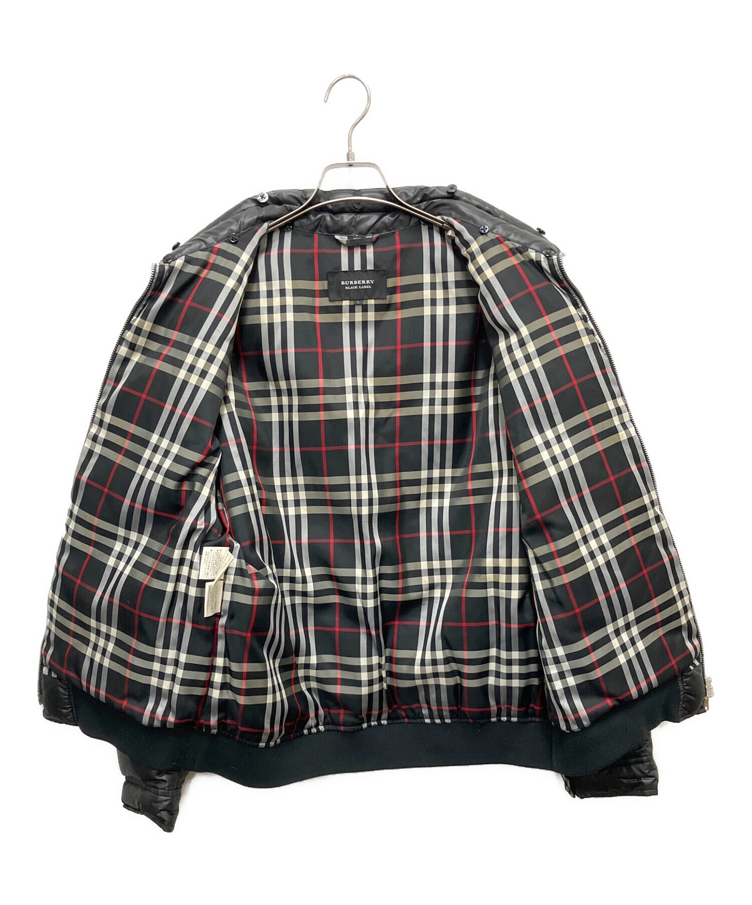 中古・古着通販】BURBERRY (バーバリー) ダウンジャケット ブラック