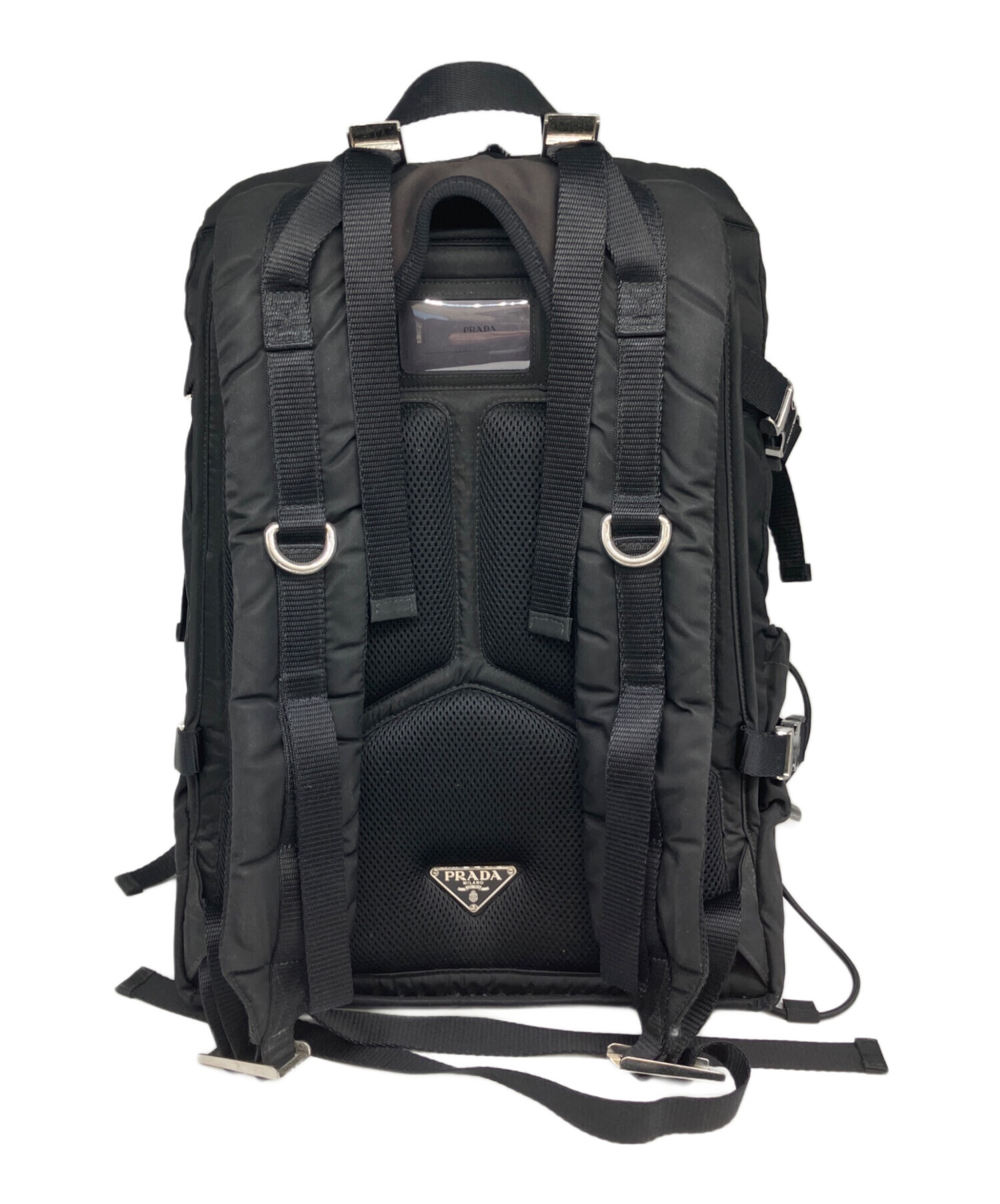 中古・古着通販】PRADA (プラダ) ナイロンリュック ブラック｜ブランド 