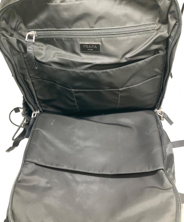 PRADAプラダナイロンリュックグレー傷汚れあり 中古・古着通販】PRADA (プラダ) ナイロンリュック ブラック｜ブランド
