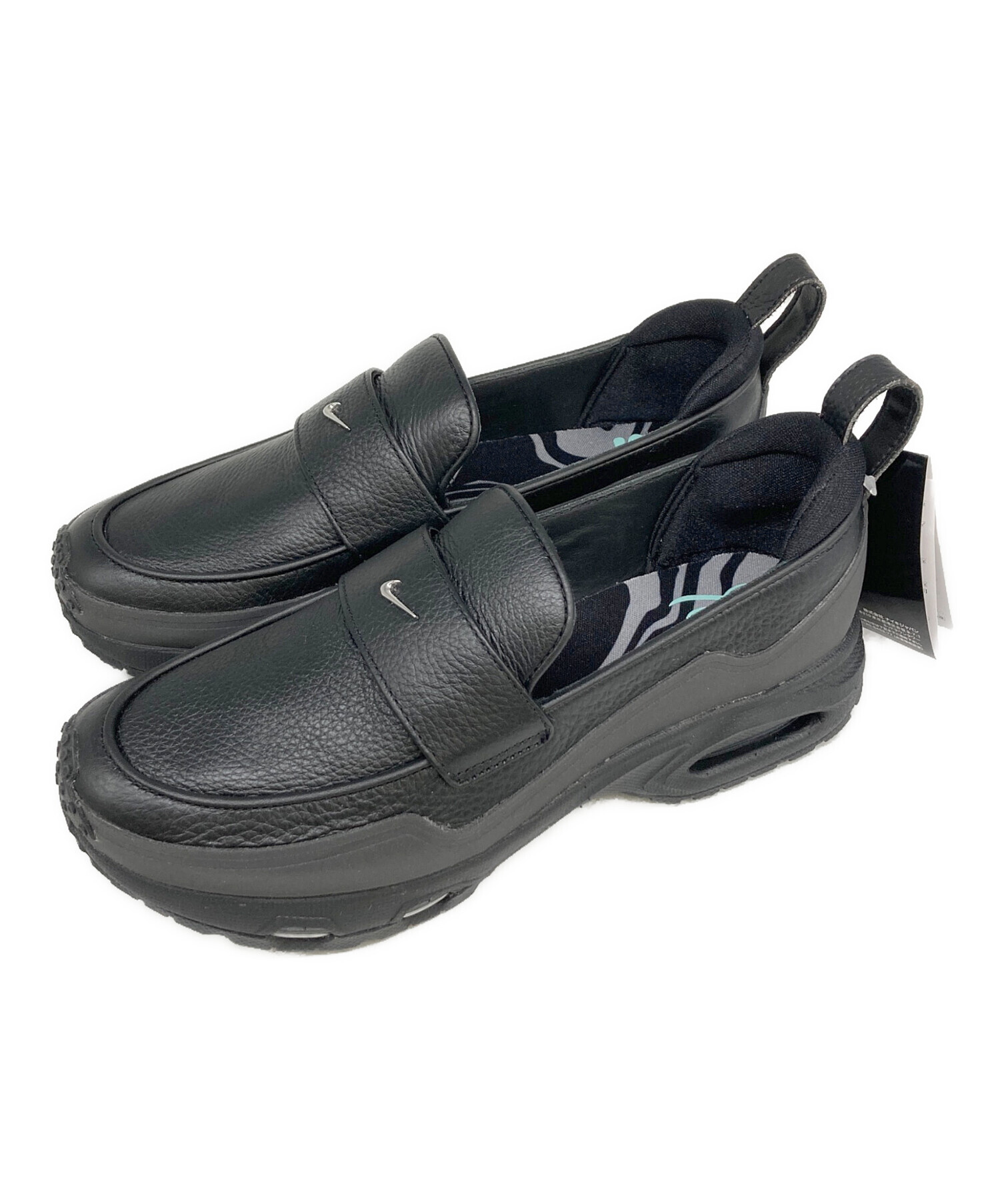 Nike ブラックレザー ローファー 中古・古着通販】NIKE (ナイキ) ローファー ブラック サイズ:SIZE 24.5