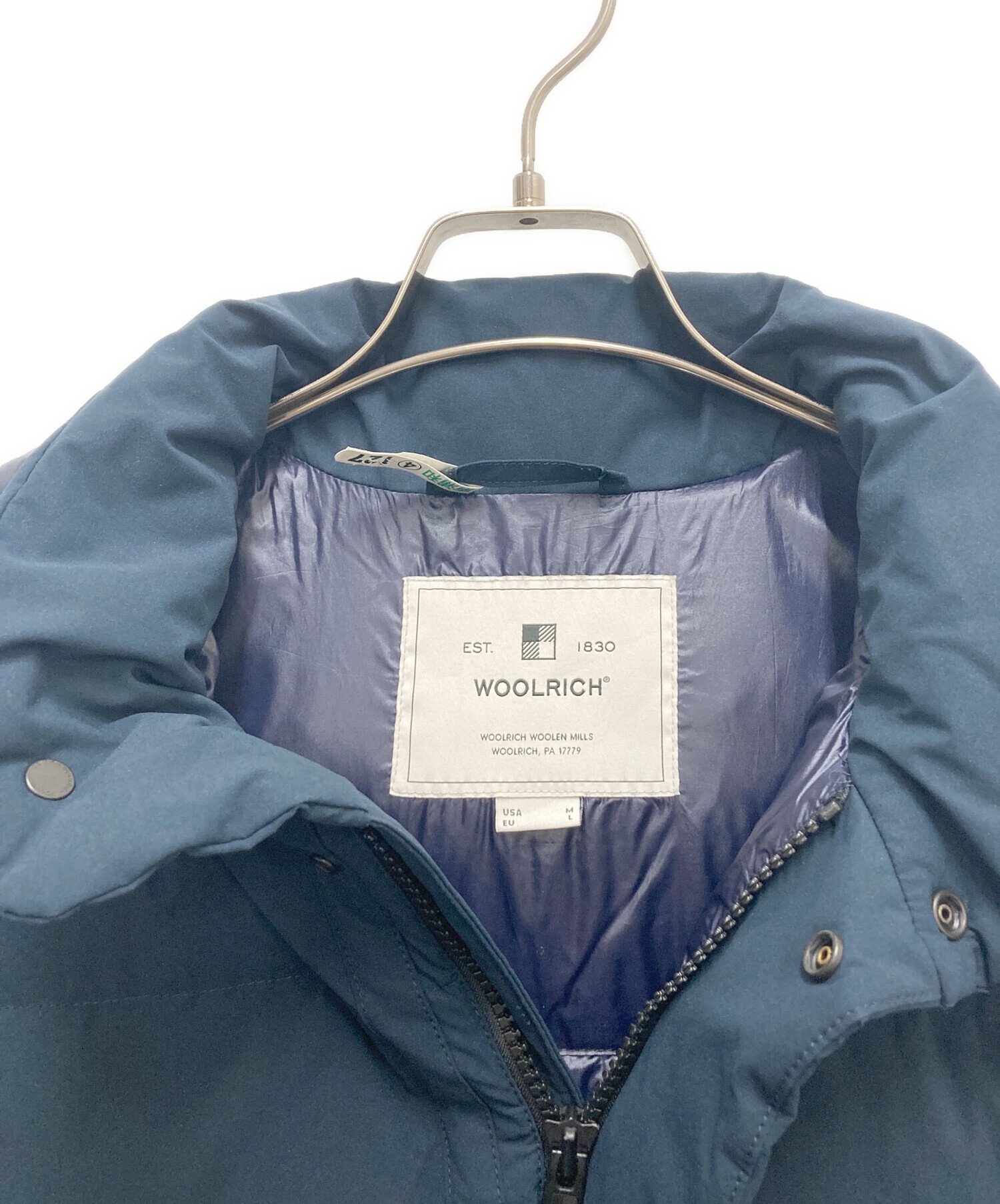 中古・古着通販】WOOLRICH (ウールリッチ) ダウンジャケット ネイビー 