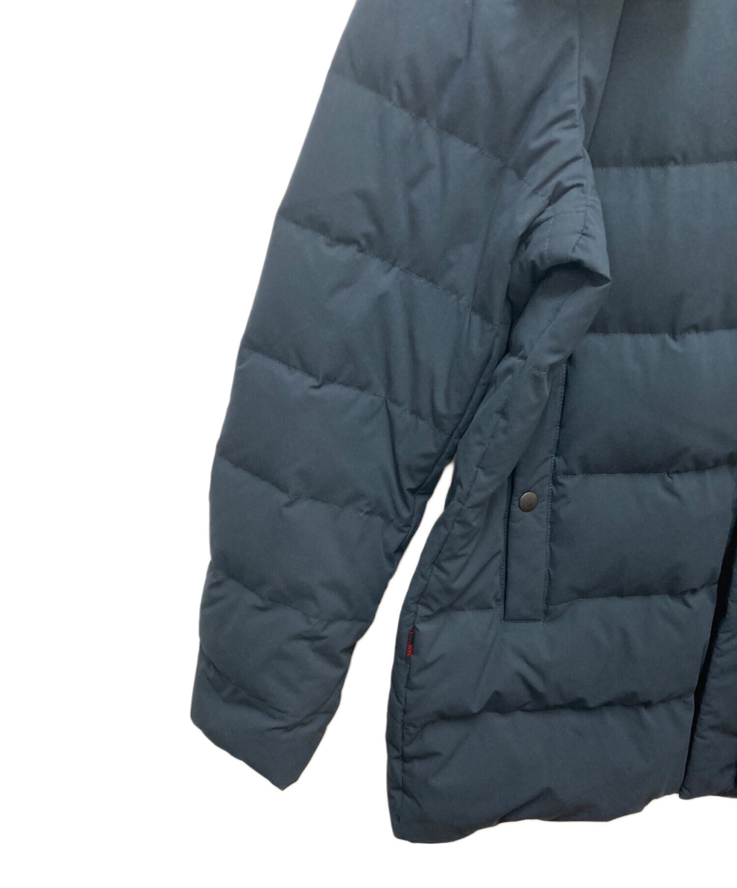 最終値下JOURNAL STANDARD別注WOOLRICH ネイビー ダウン 最終値下げ！Woolrich ネイビー スエード肩 ダウンジャケット 【公式通販】