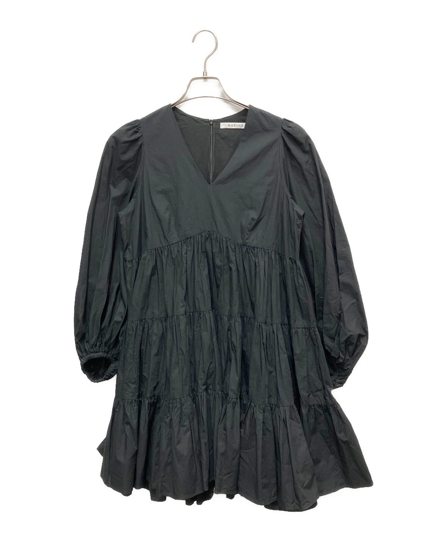 中古・古着通販】MARIHA (マリハ) 長袖ワンピース ブラック サイズ
