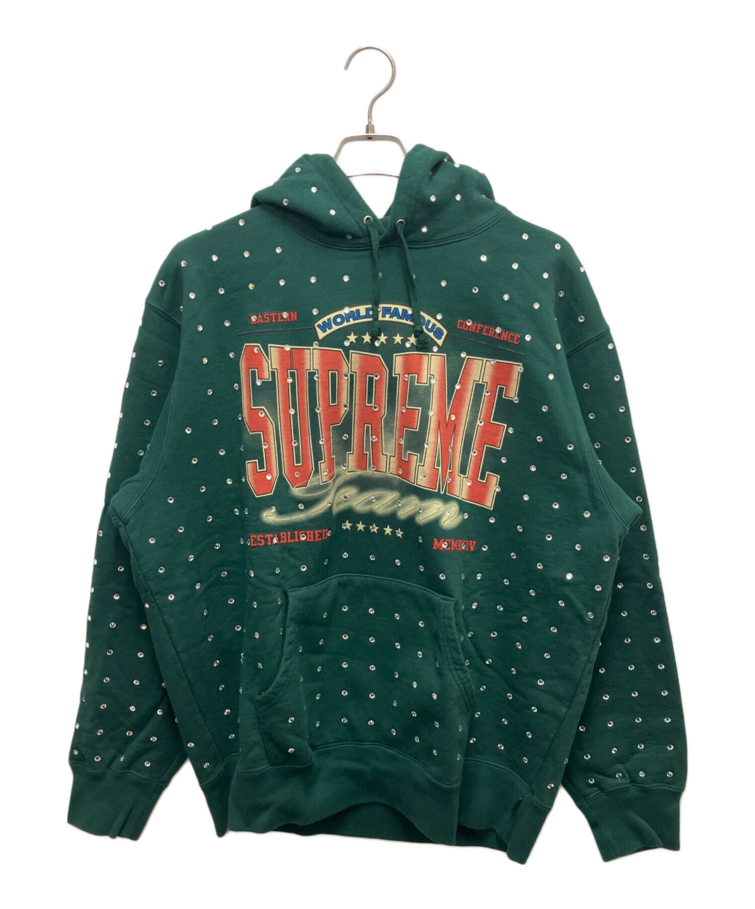 中古・古着通販】SUPREME (シュプリーム) パーカー グリーン サイズ 