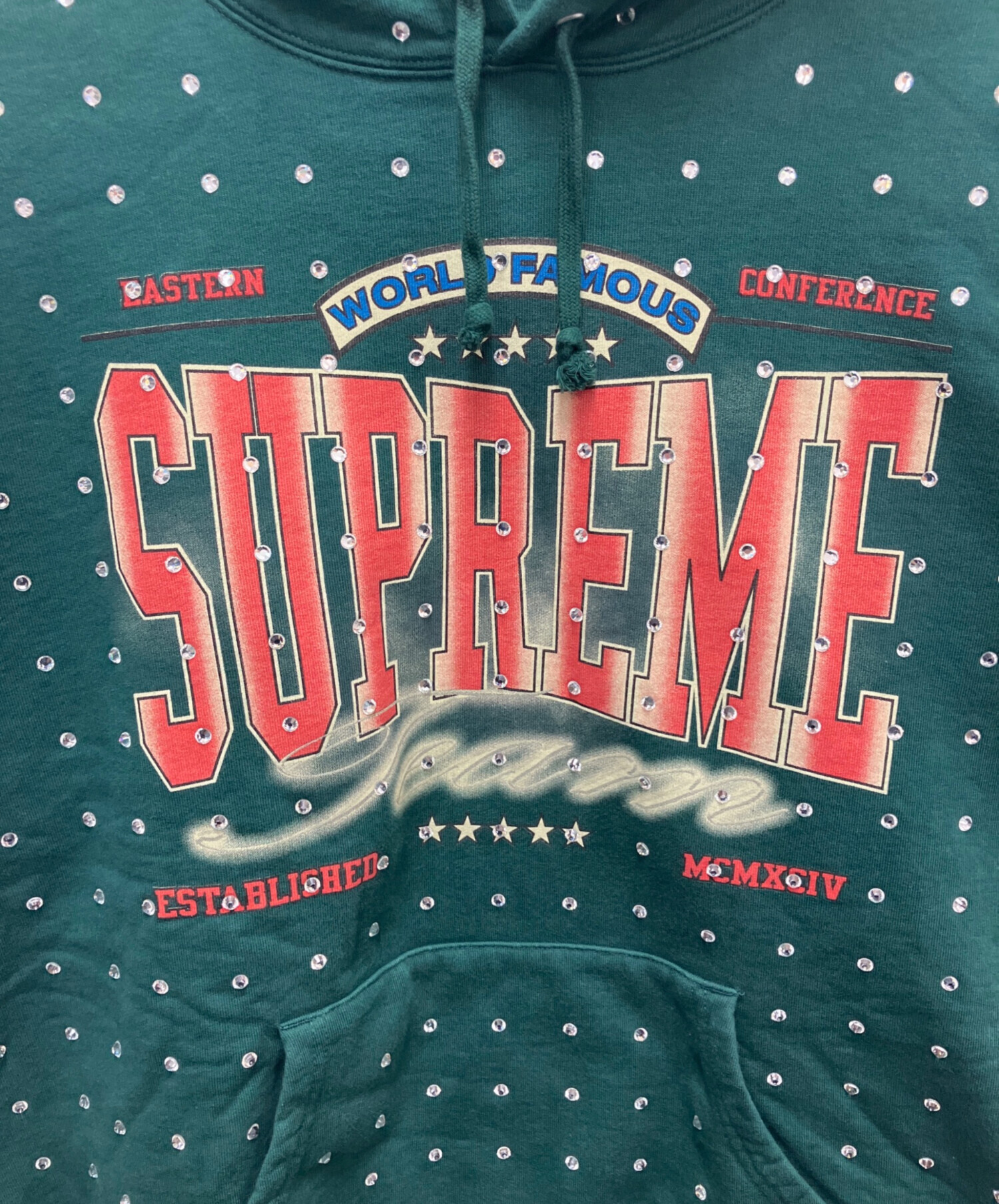 中古・古着通販】SUPREME (シュプリーム) パーカー グリーン サイズ 