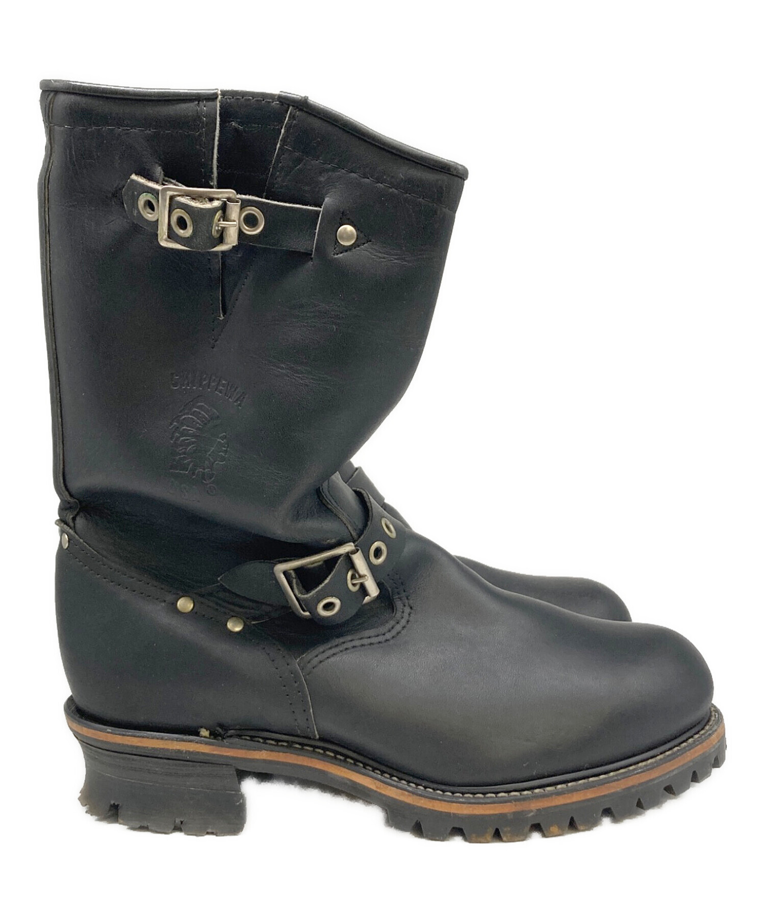 中古・古着通販】CHIPPEWA (チペワ) エンジニアブーツ ブラック サイズ