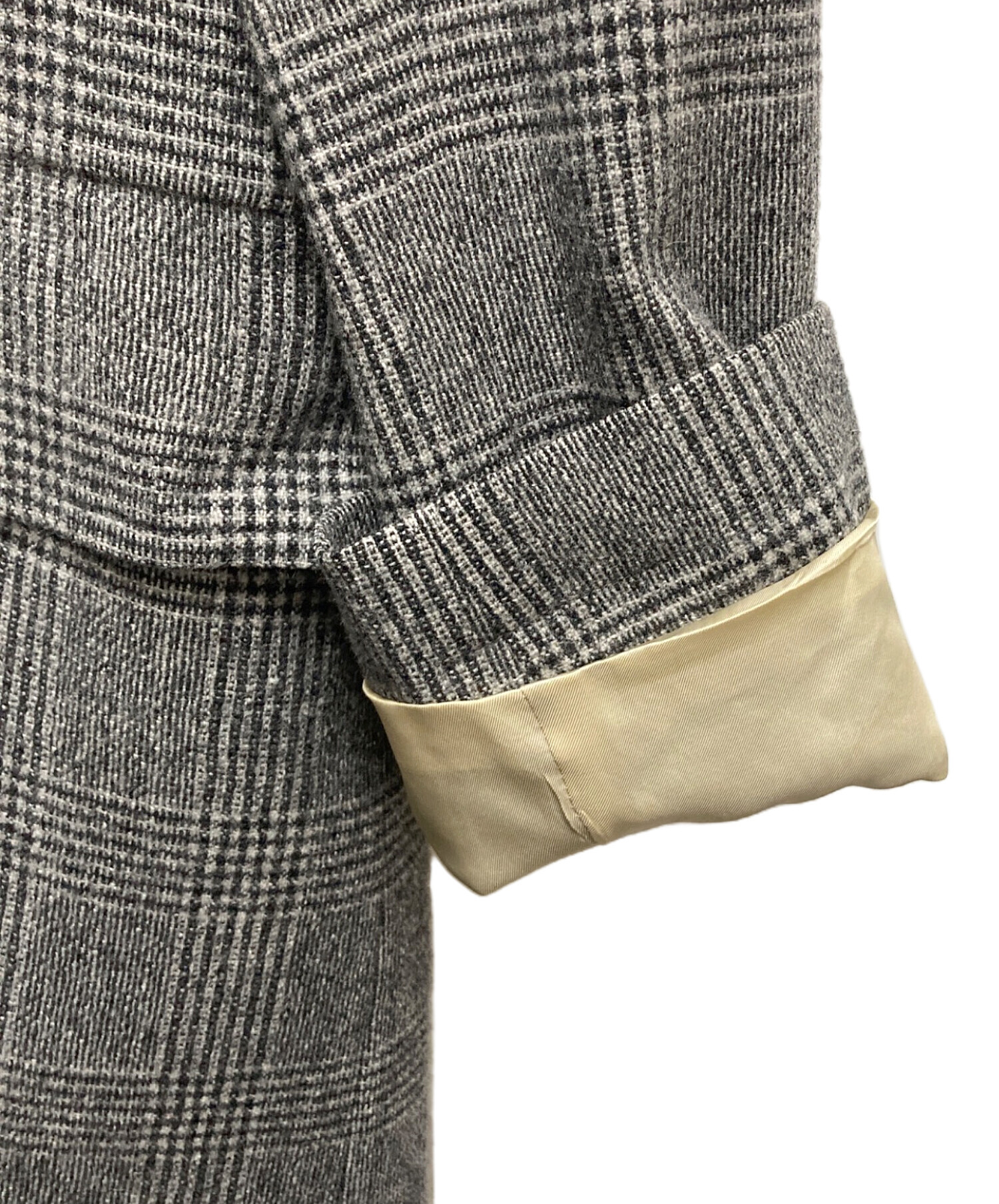 Paul Smith ポールスミス ツイードコート ハンティングコート グレー 中古・古着通販】PAUL SMITH (ポールスミス) コート グレー サイズ