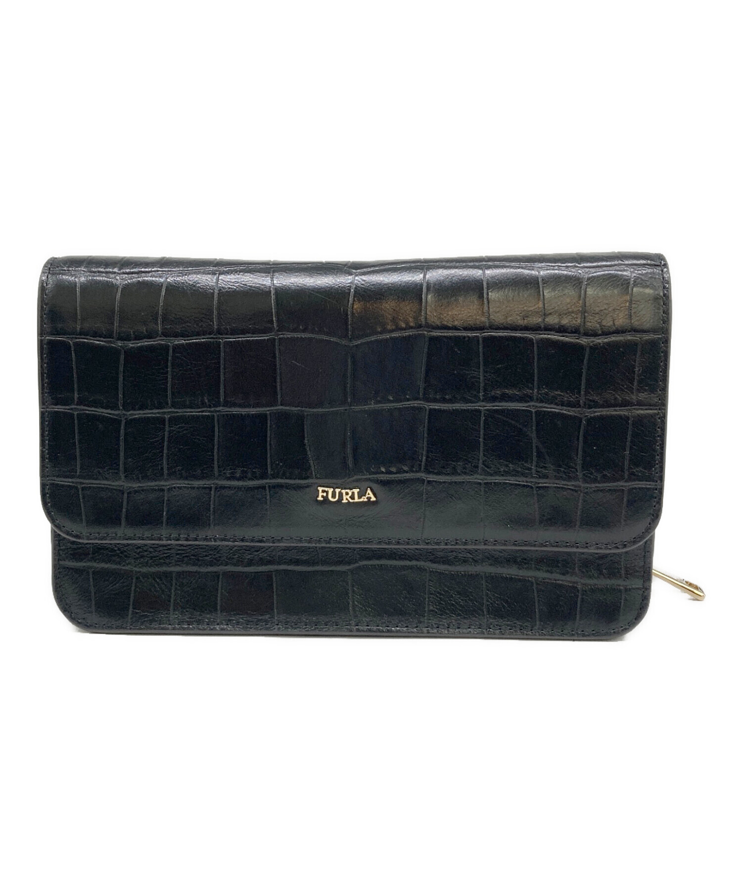 FURLA】フルラ ショルダーウォレット ショルダーバッグ 2way ブラック