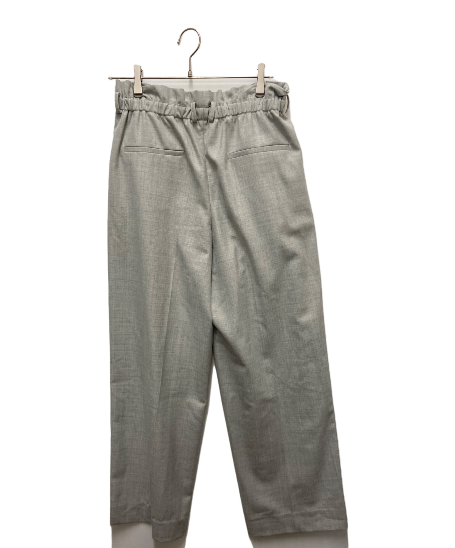 中古・古着通販】ebure (エブール) ワイドパンツ ライトグレー サイズ