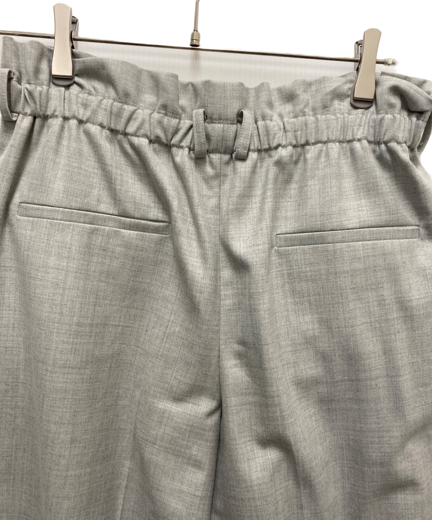 中古・古着通販】ebure (エブール) ワイドパンツ ライトグレー サイズ