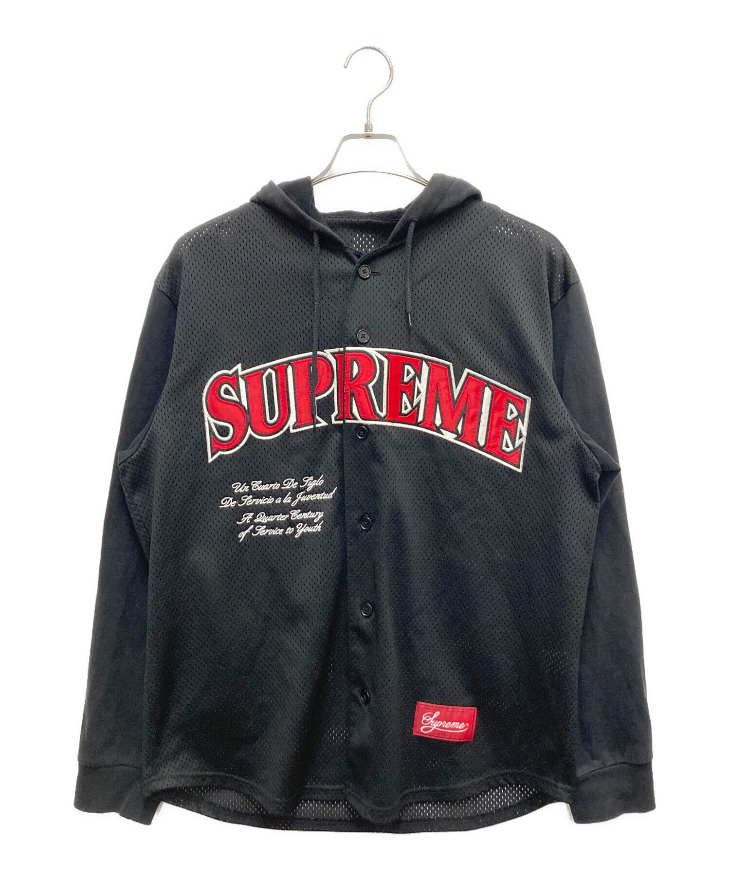中古・古着通販】SUPREME (シュプリーム) メッシュパーカー ブラック 