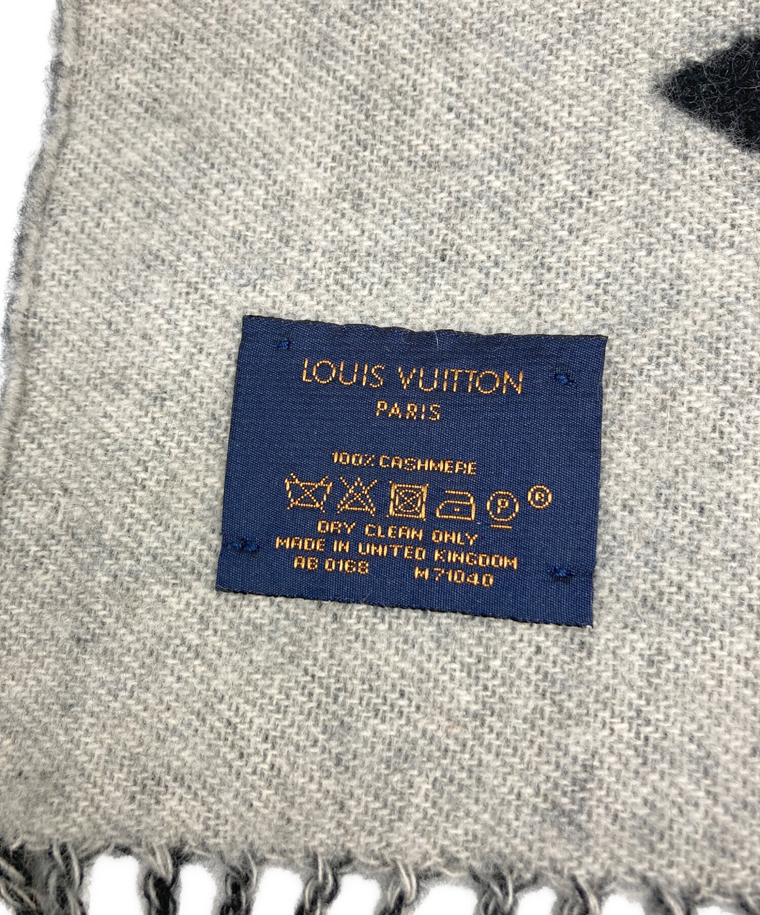 中古・古着通販】LOUIS VUITTON (ルイ ヴィトン) マフラー グレー