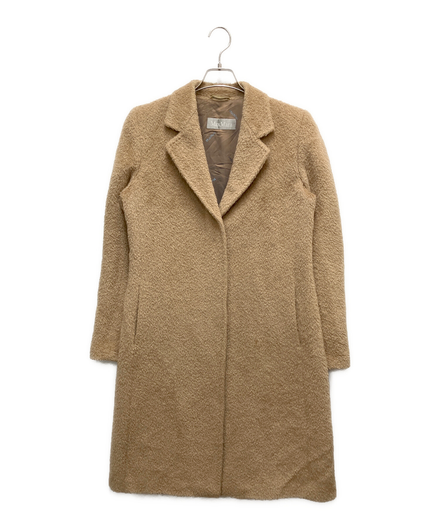 中古・古着通販】MaxMara (マックスマーラ) アルパカ混コート ブラウン