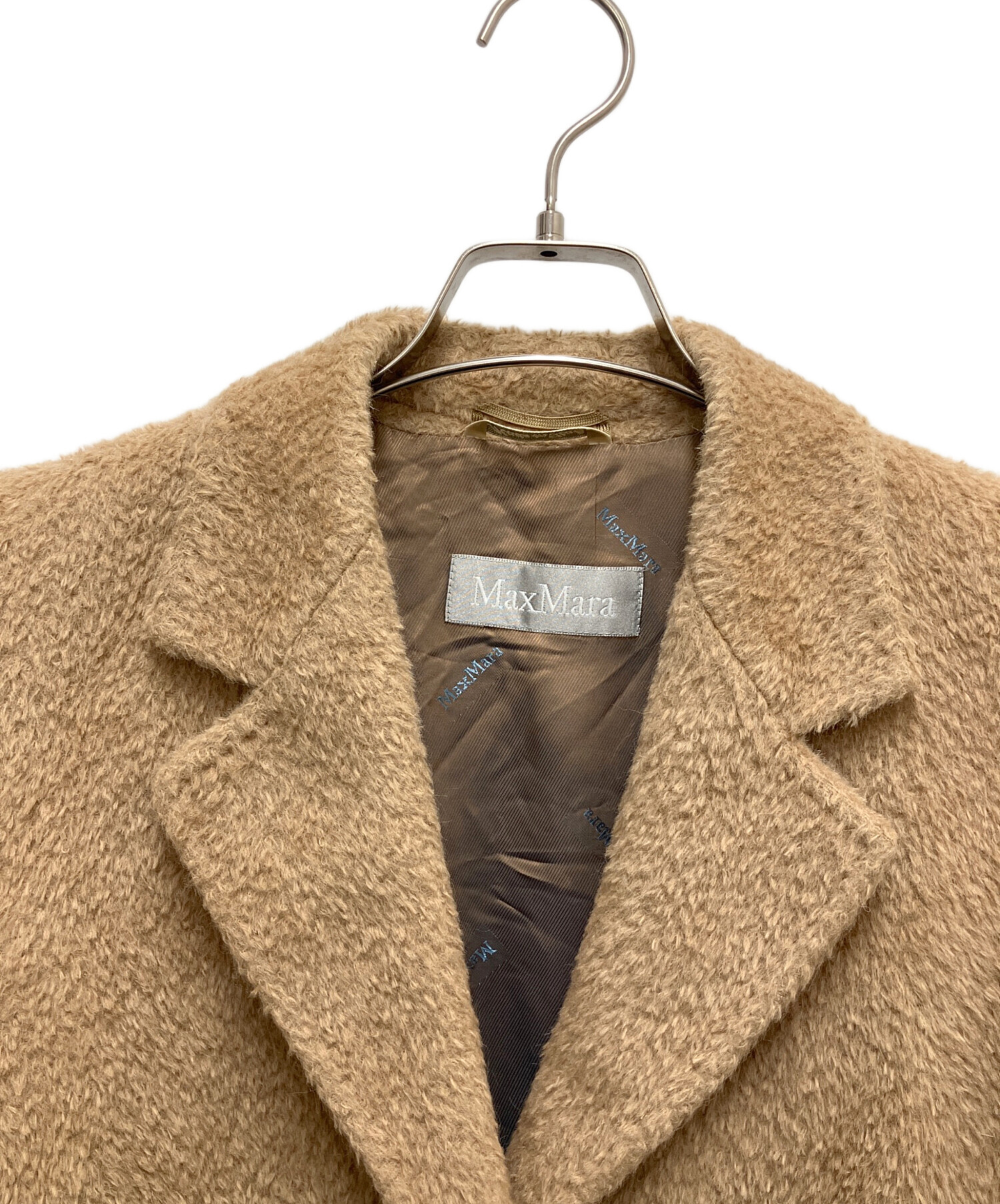 中古・古着通販】MaxMara (マックスマーラ) アルパカ混コート ブラウン 