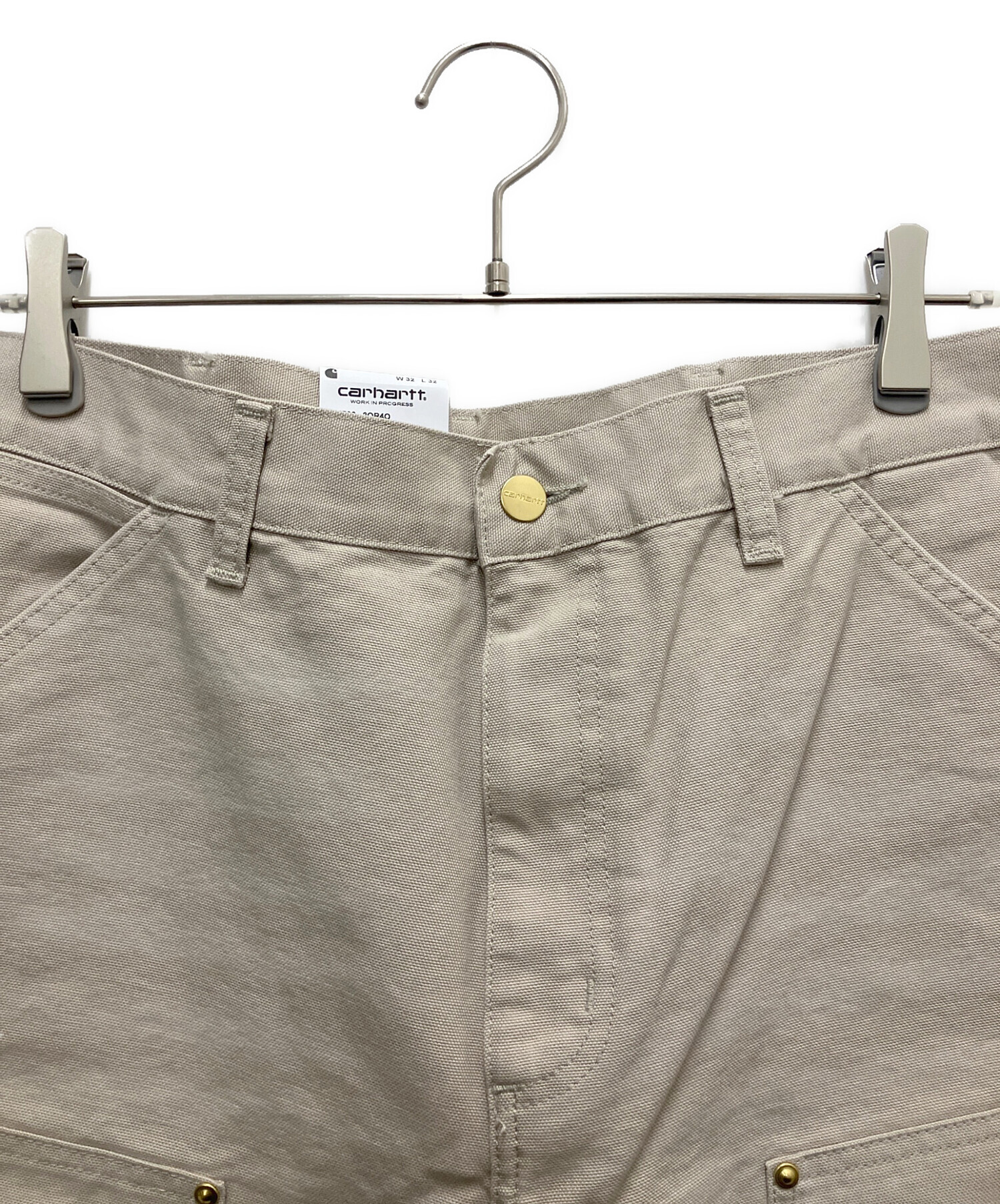 中古・古着通販】CarHartt (カーハート) ダブルニーパンツ ベージュ