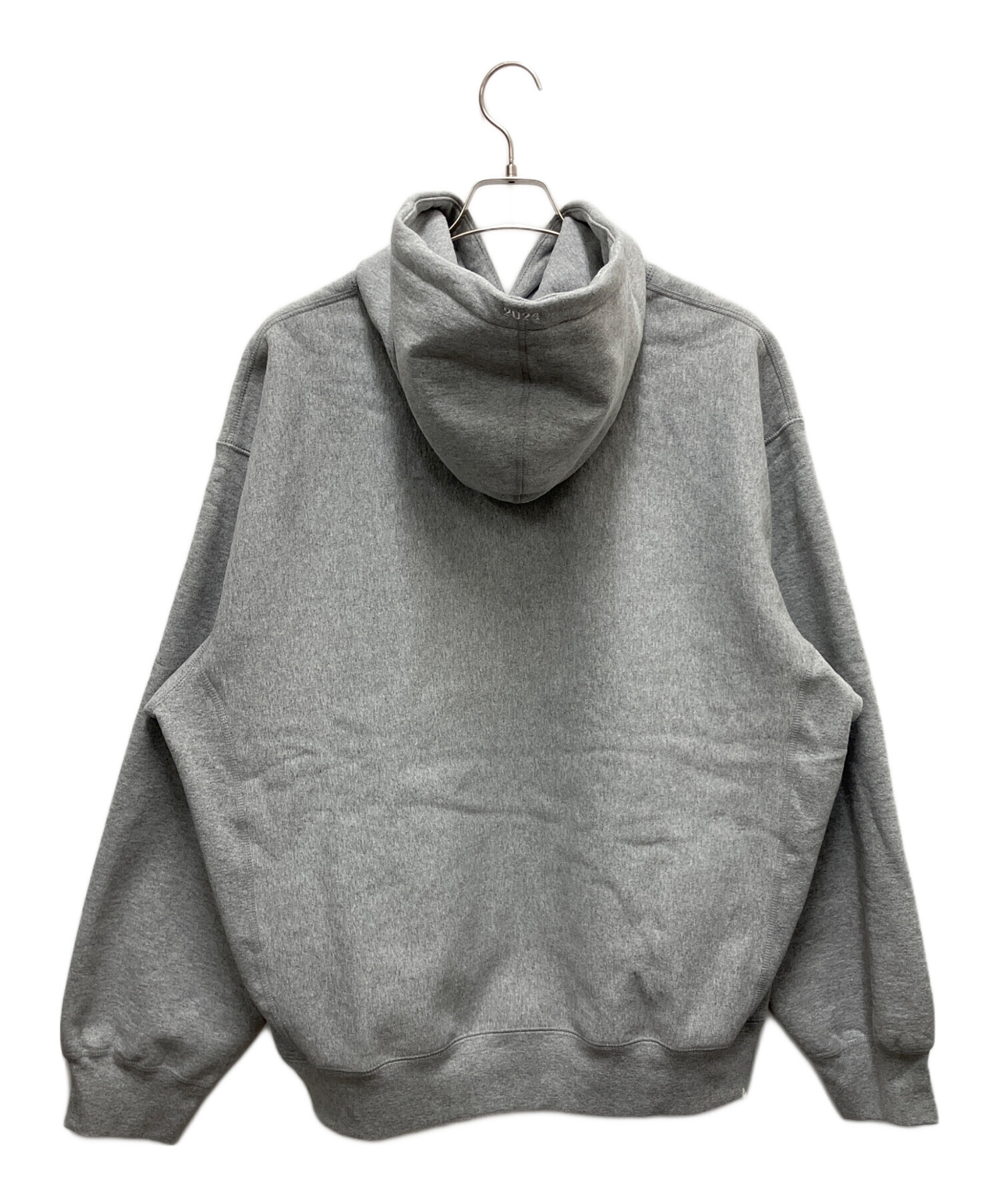 値下げシュプリーム　グレーボックスロゴパーカー中古品です。 中古・古着通販】SUPREME (シュプリーム) ボックスロゴプルオーバー