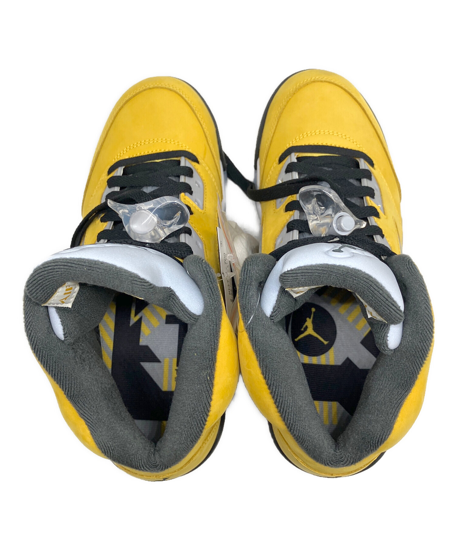 Air Jordan 5 イエロー/グレー シューズ 中古・古着通販】NIKE (ナイキ) Air Jordan 5 イエロー サイズ:SIZE