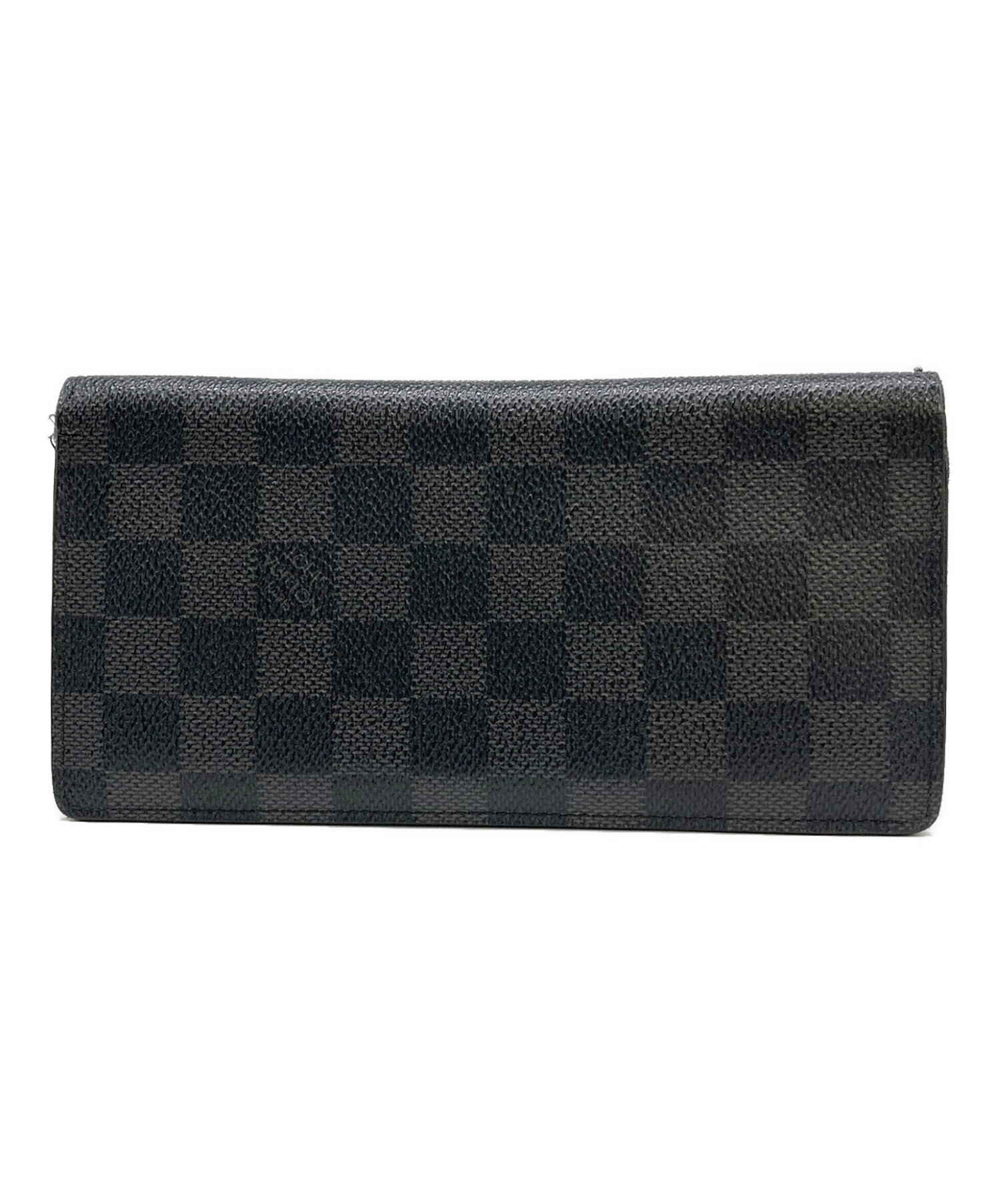 Louis Vuitton 並行品中古品レザー ブラック 長財布 中古・古着通販】LOUIS VUITTON (ルイ ヴィトン) 長財布 ブラック