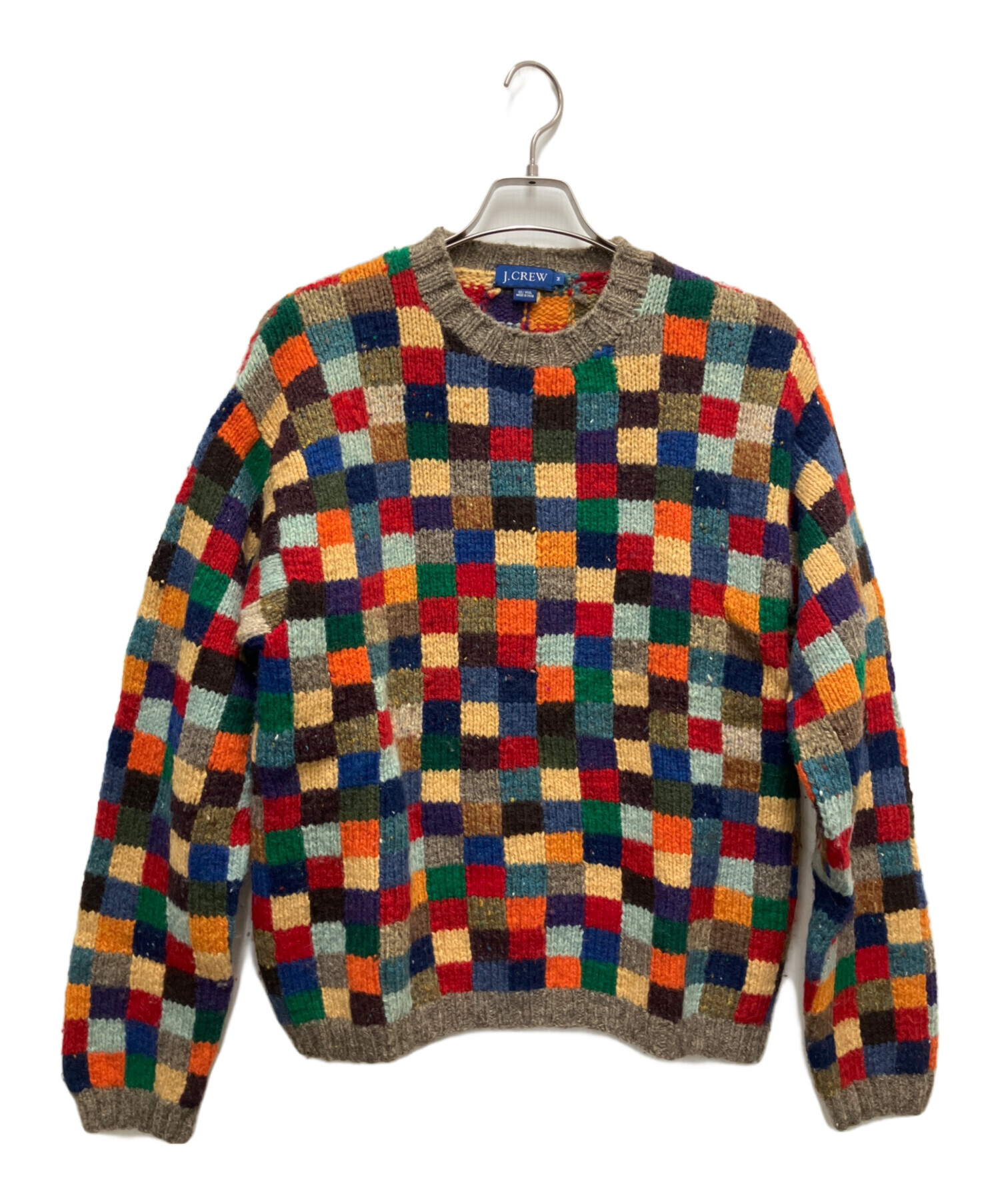 中古・古着通販】J.CREW (ジェイクルー) ウールニット マルチカラー 