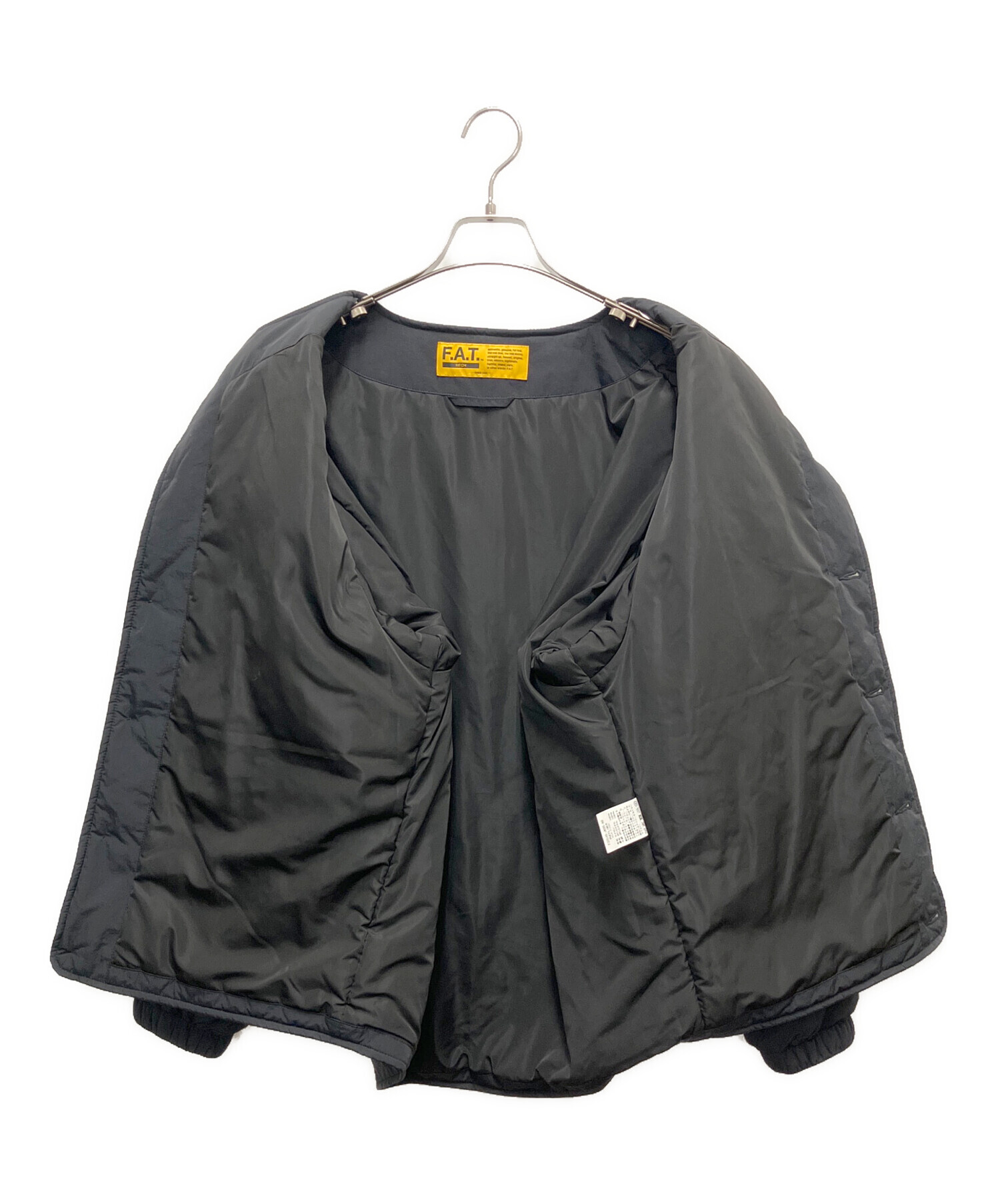 中古・古着通販】FAT (エフエーティー) 中綿ジャケット ブラック 
