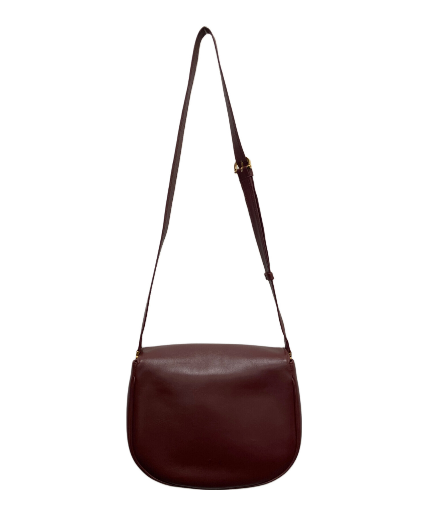 カルティエ　Cartier ショルダーバッグ　ボルドー 中古・古着通販】Cartier (カルティエ) ショルダーバッグ ボルドー