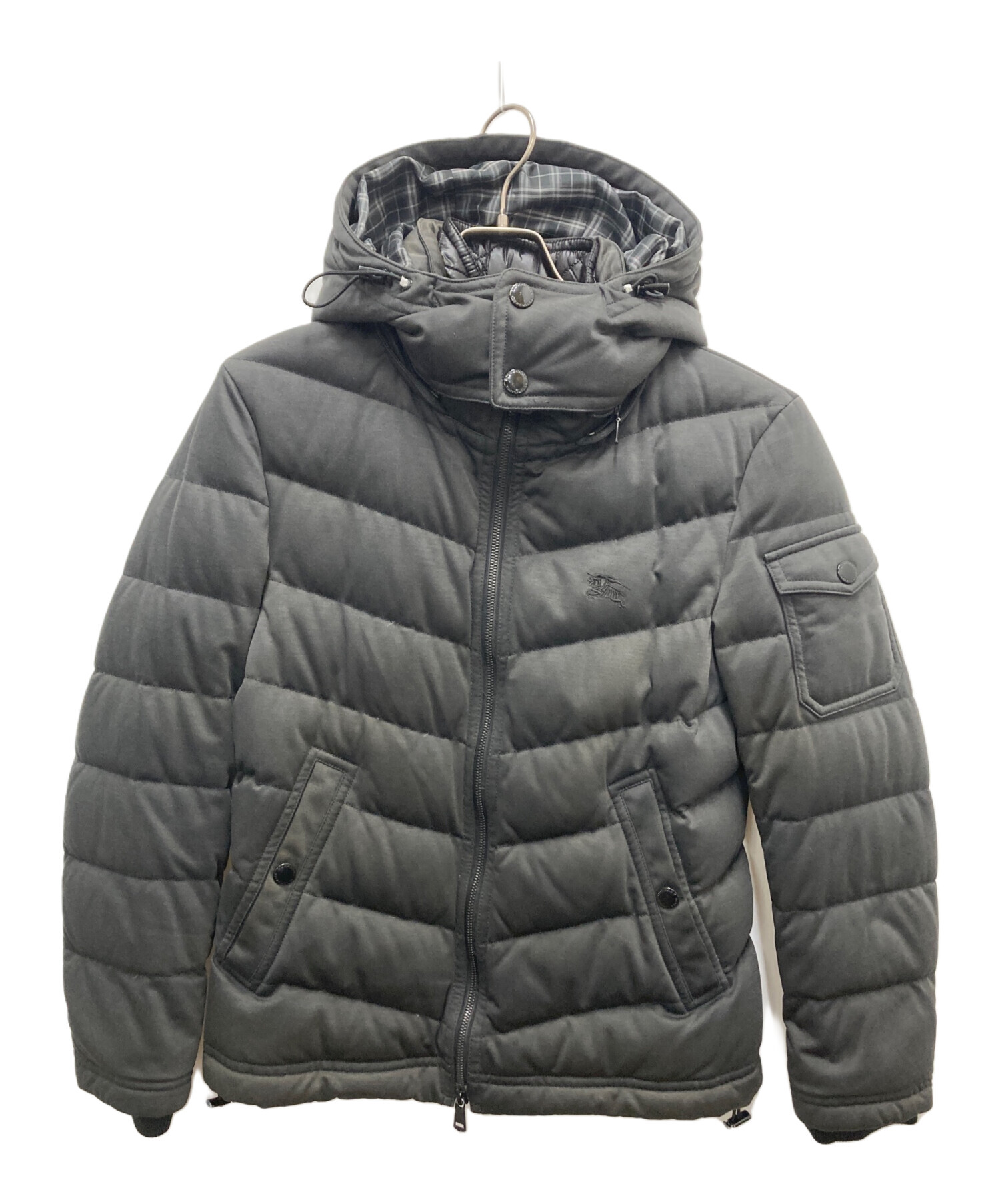 【Lサイズ】BURBERRY BLACK LABEL ダウンジャケット グレー 中古・古着通販】BURBERRY BLACK LABEL (バーバリーブラックレーベル