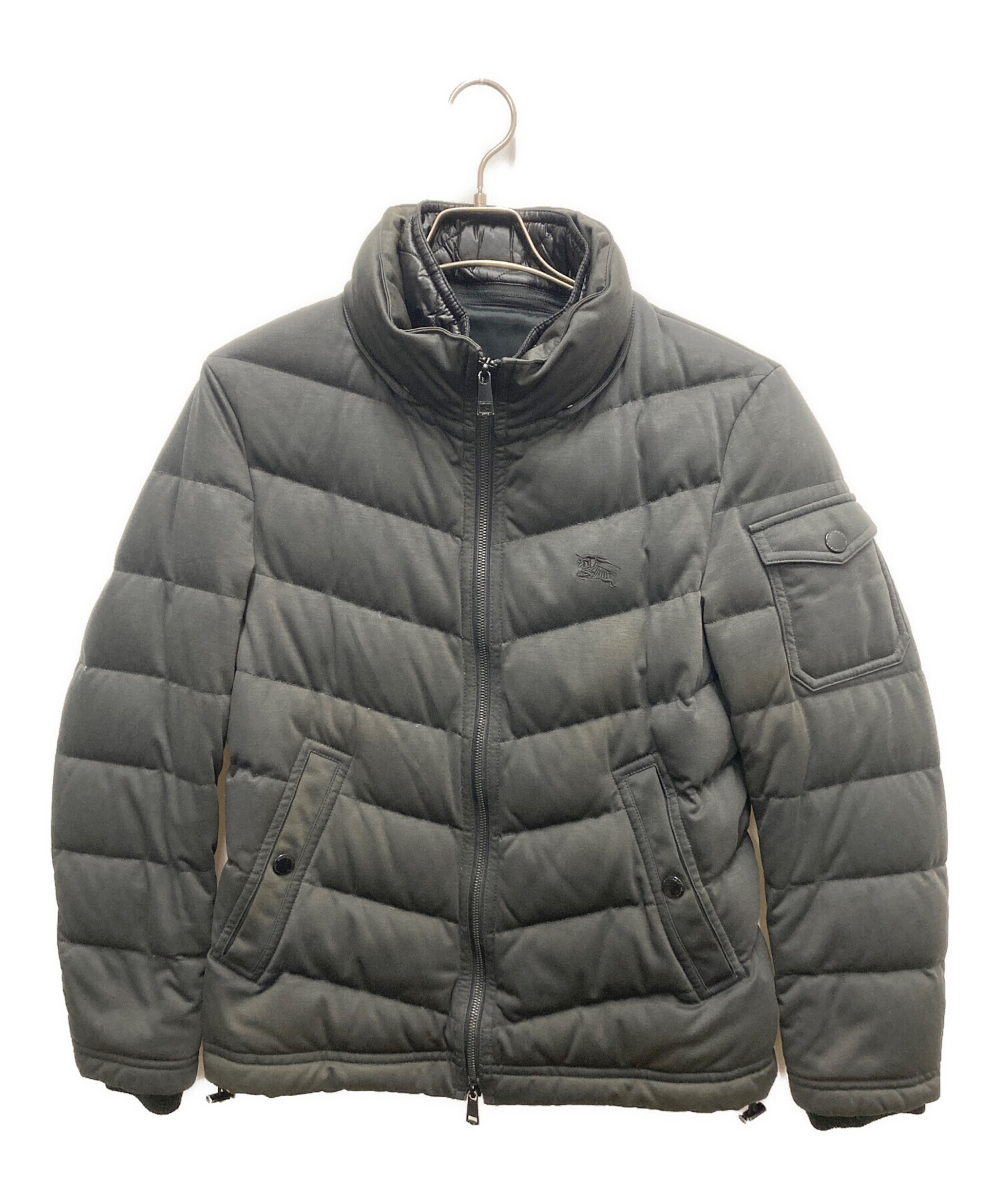 【即配】BURBERRY ダウンジャケット グレー 三陽商会 送料無料 中古・古着通販】BURBERRY BLACK LABEL (バーバリーブラックレーベル