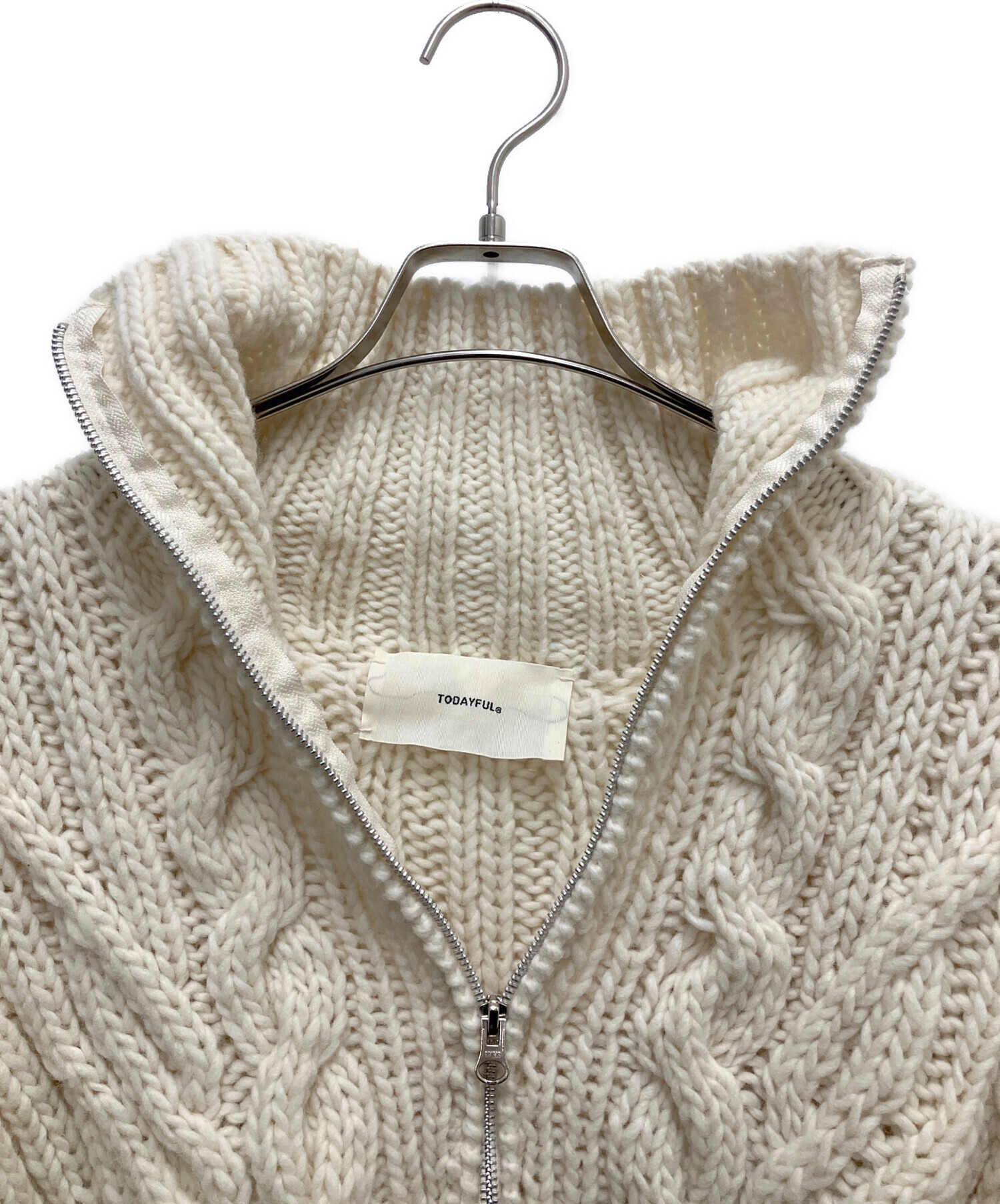 中古・古着通販】TODAYFUL (トゥデイフル) ジップアップニット