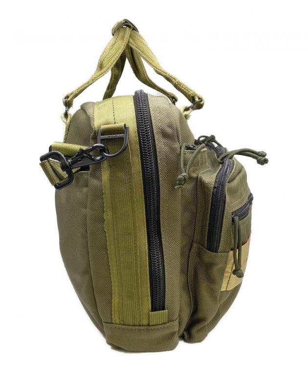 美品☆ブリーフィング 2way ビジネスバッグ ショルダー グリーン 中古・古着通販】BRIEFING (ブリーフィング) 2WAYビジネスバッグ