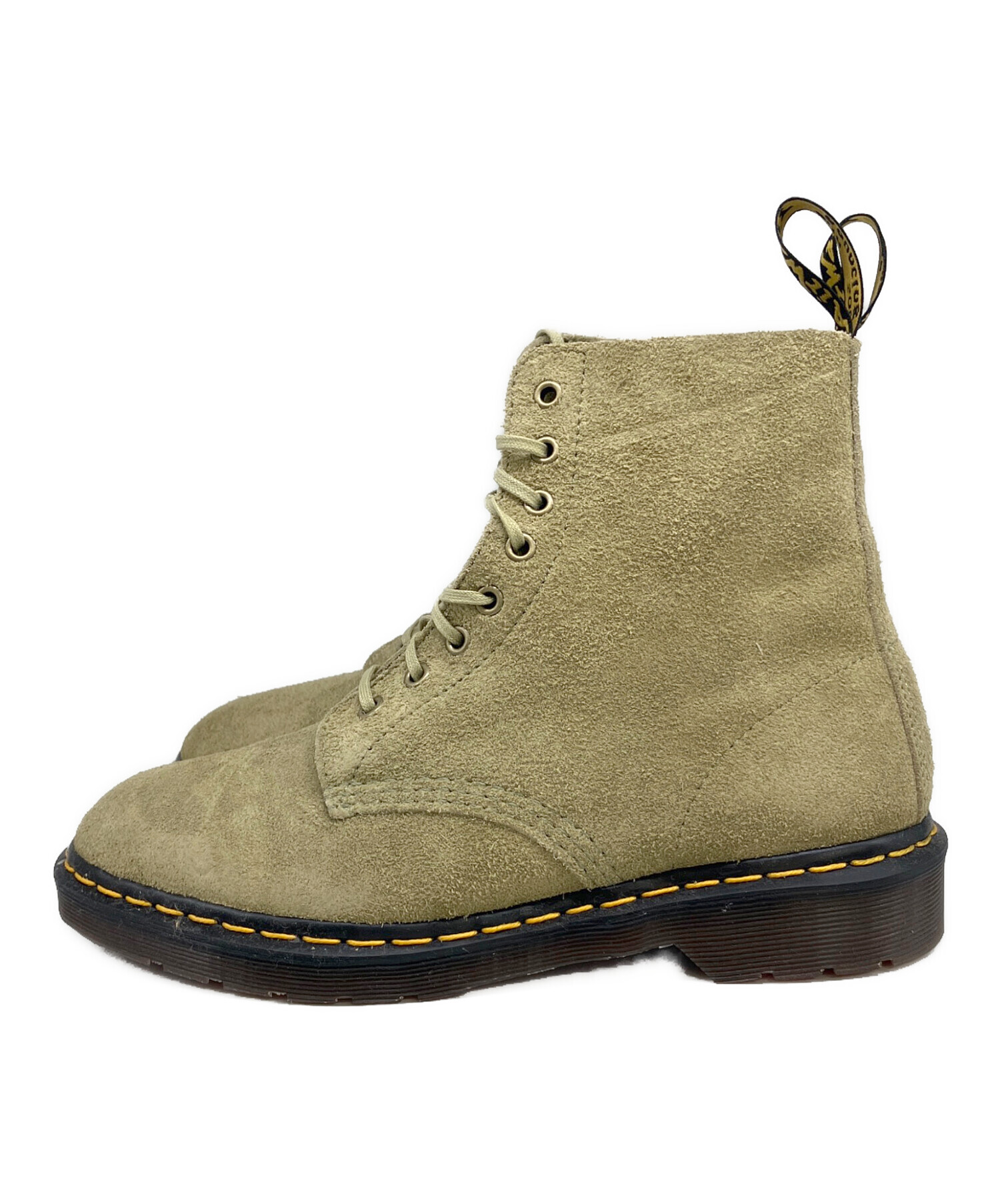 Dr. Martens カーキ　ワークブーツ UK7 中古・古着通販】Dr.Martens (ドクターマーチン) 8ホールブーツ カーキ