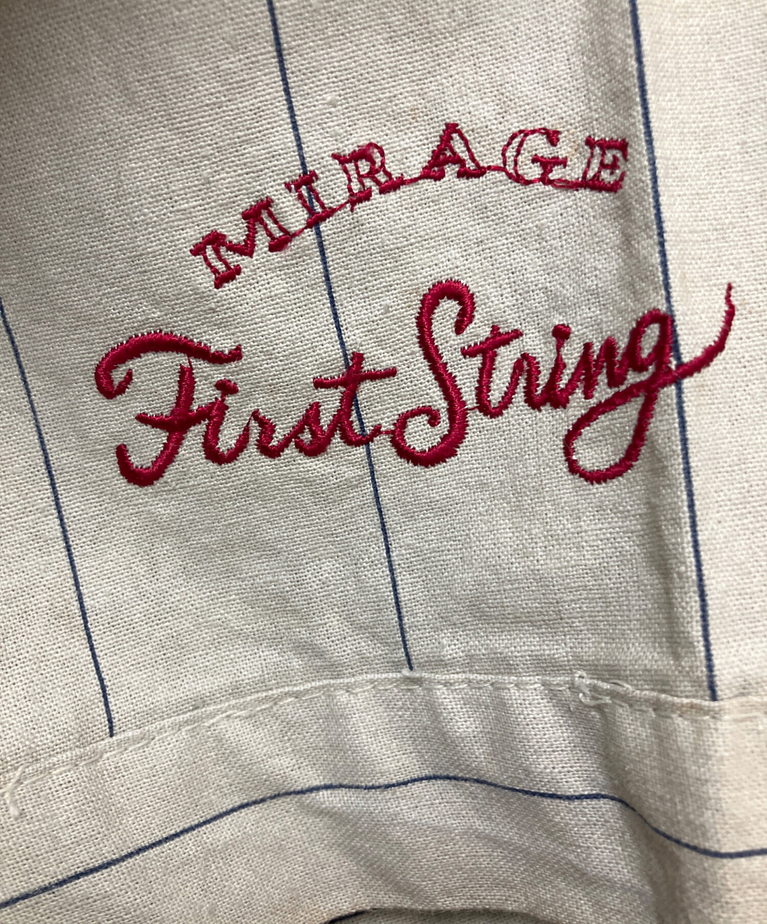 中古・古着通販】MIRAGE (ミラージュ) ベースボールシャツ ネイビー