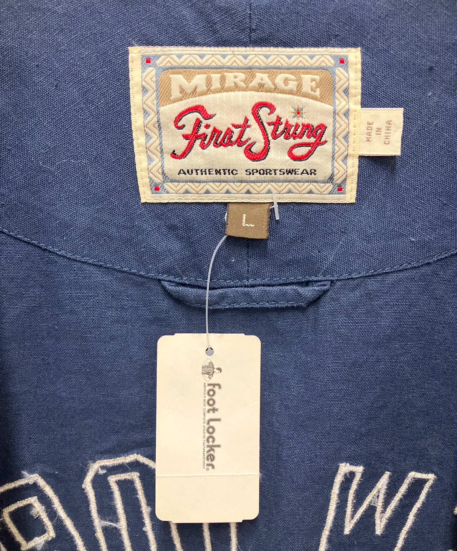 中古・古着通販】MIRAGE (ミラージュ) ベースボールシャツ ネイビー