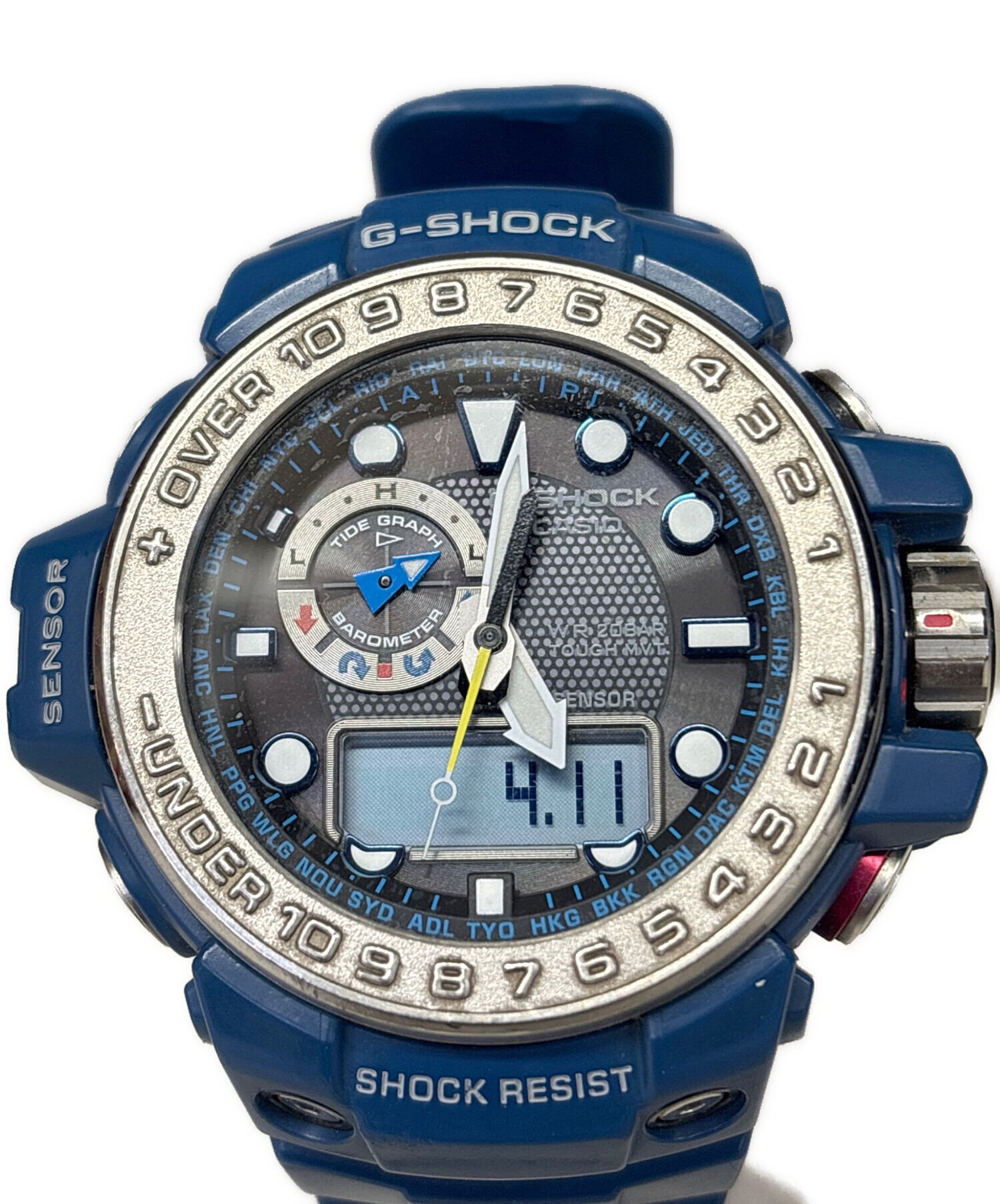 CASIO カシオ G-SHOCK GWN-1000RD  タフソーラー・マルチバンド6 中古 中古・古着通販】CASIO (カシオ) リストウォッチ GWN-1000｜ブランド