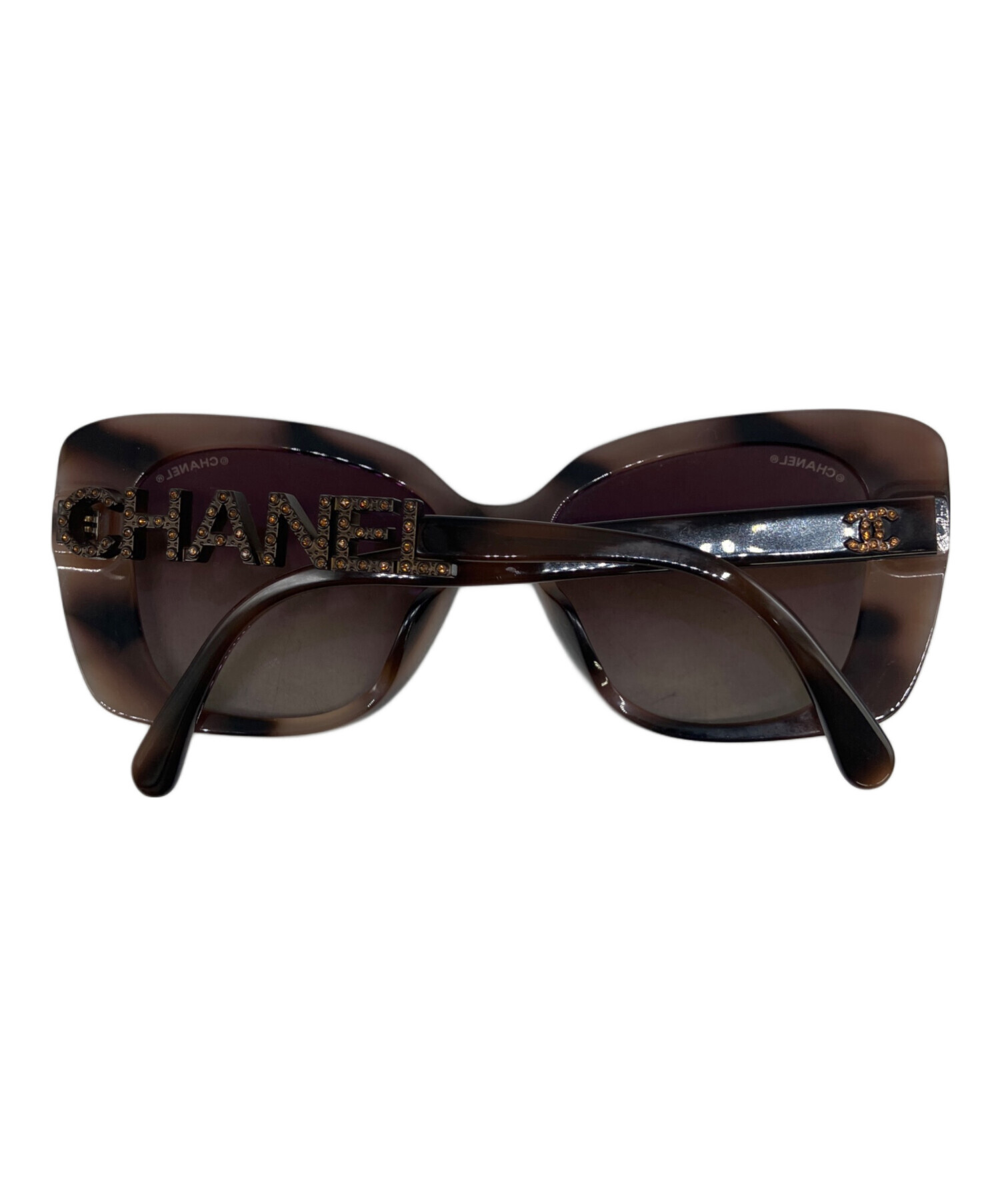 Chanel ブラウン スクエア サングラス 中古・古着通販】CHANEL (シャネル) スクエア シェイプ サングラス